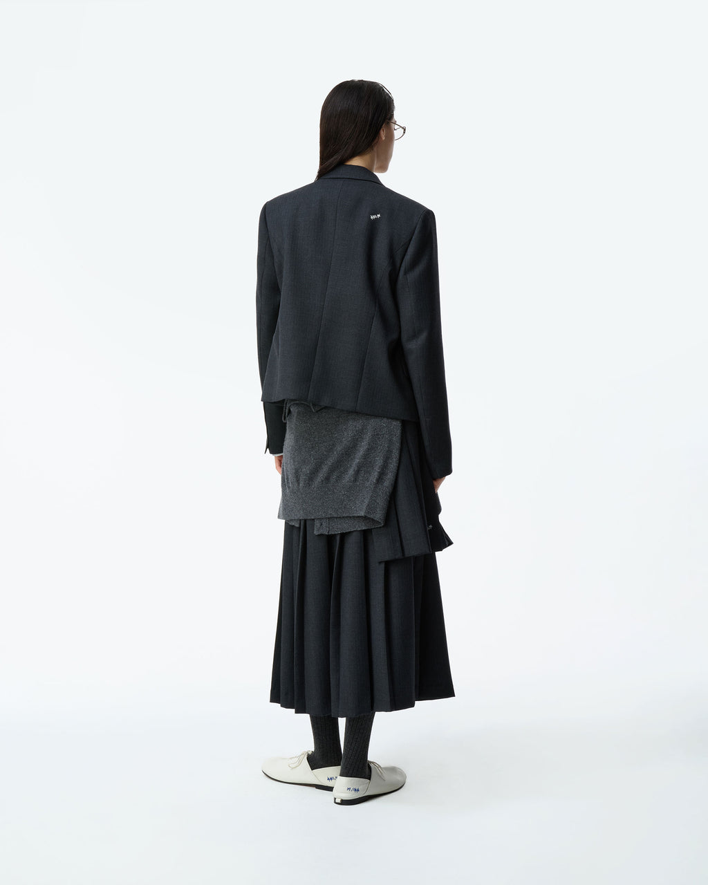 Ader Error - Sig; BK Tag blazer 04 (Grey) product image 3 | TRAB K-Fashion Australia