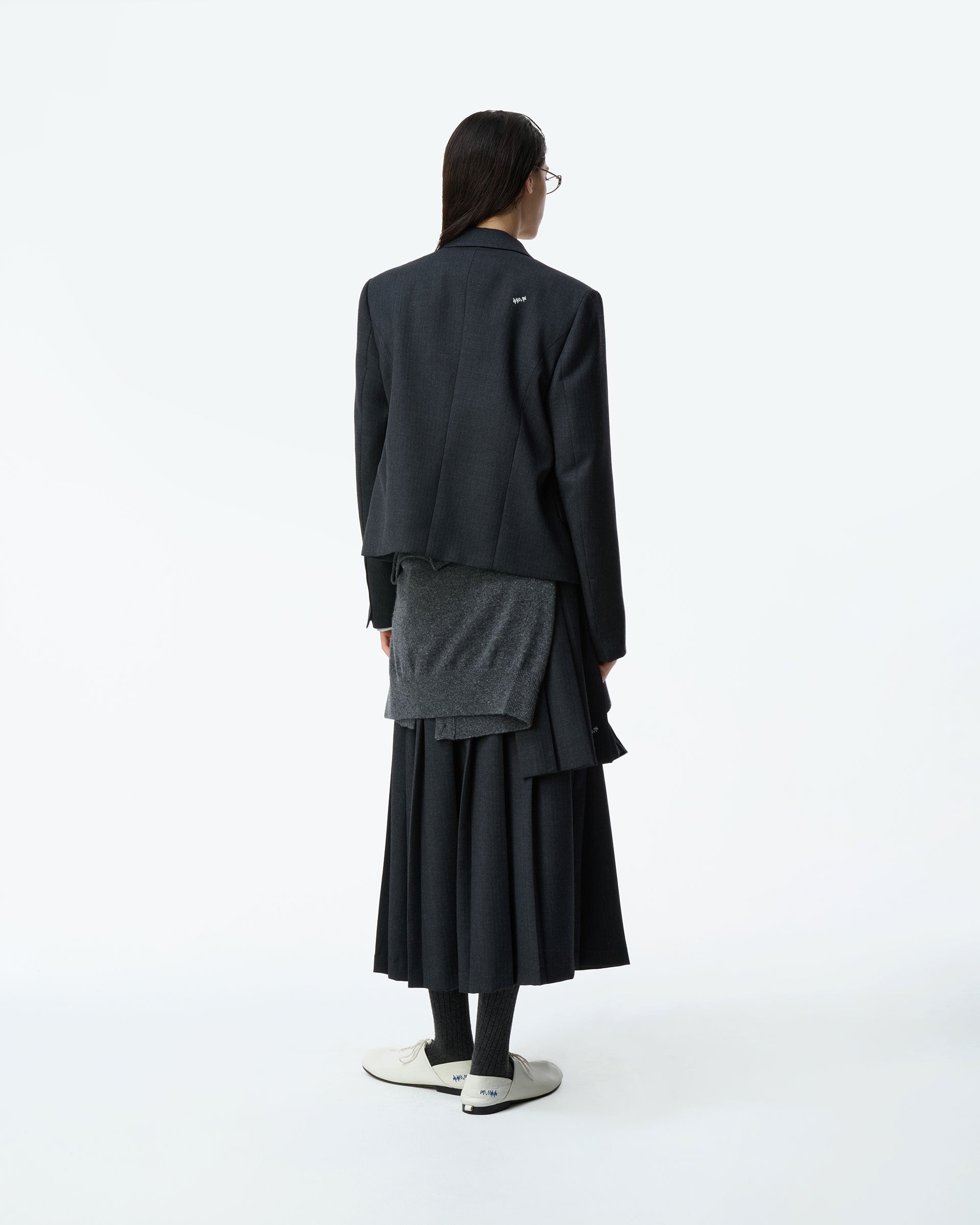 Ader Error - Sig; BK Tag blazer 04 (Grey) product image 3 | TRAB K-Fashion Australia