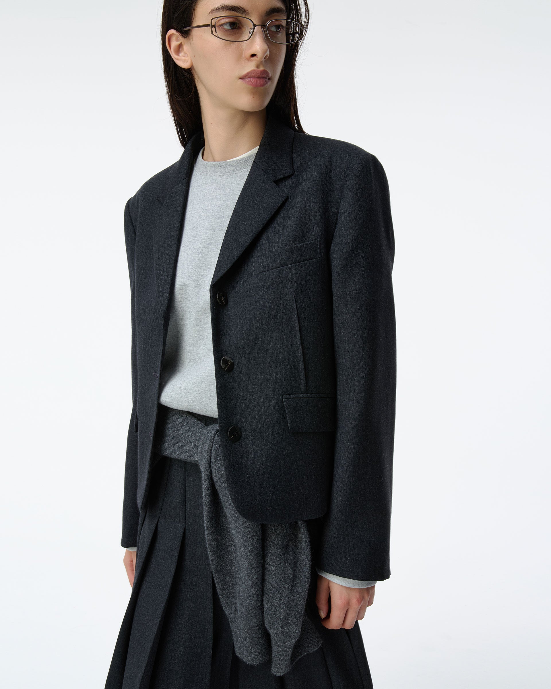 Ader Error - Sig; BK Tag blazer 04 (Grey) product image 4 | TRAB K-Fashion Australia
