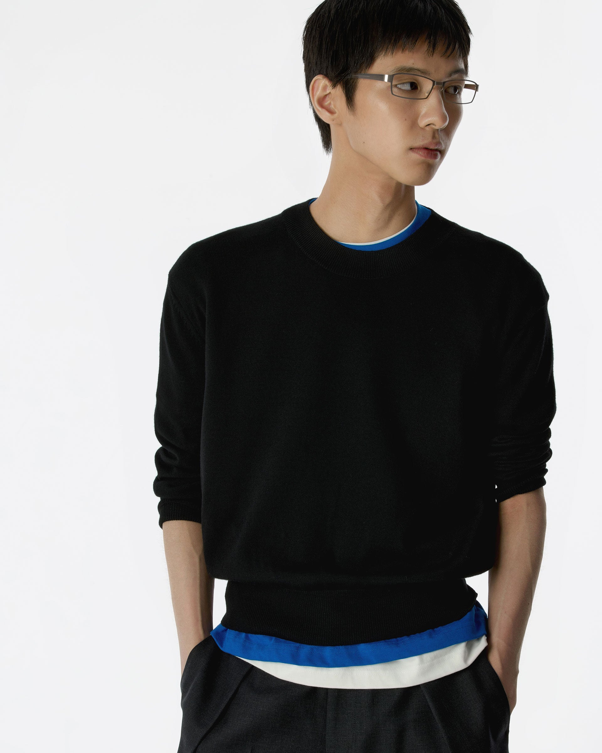 Ader Error - Sig; BK Tag knit 02 (Noir) product image 15 | TRAB K-Fashion Australia
