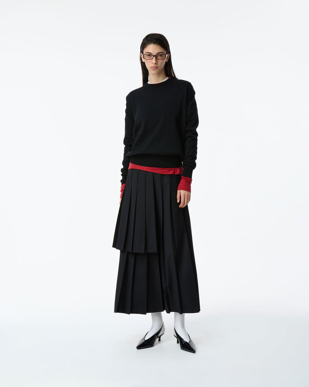 Ader Error - Sig; BK Tag knit 02 (Noir) product image 1 | TRAB K-Fashion Australia