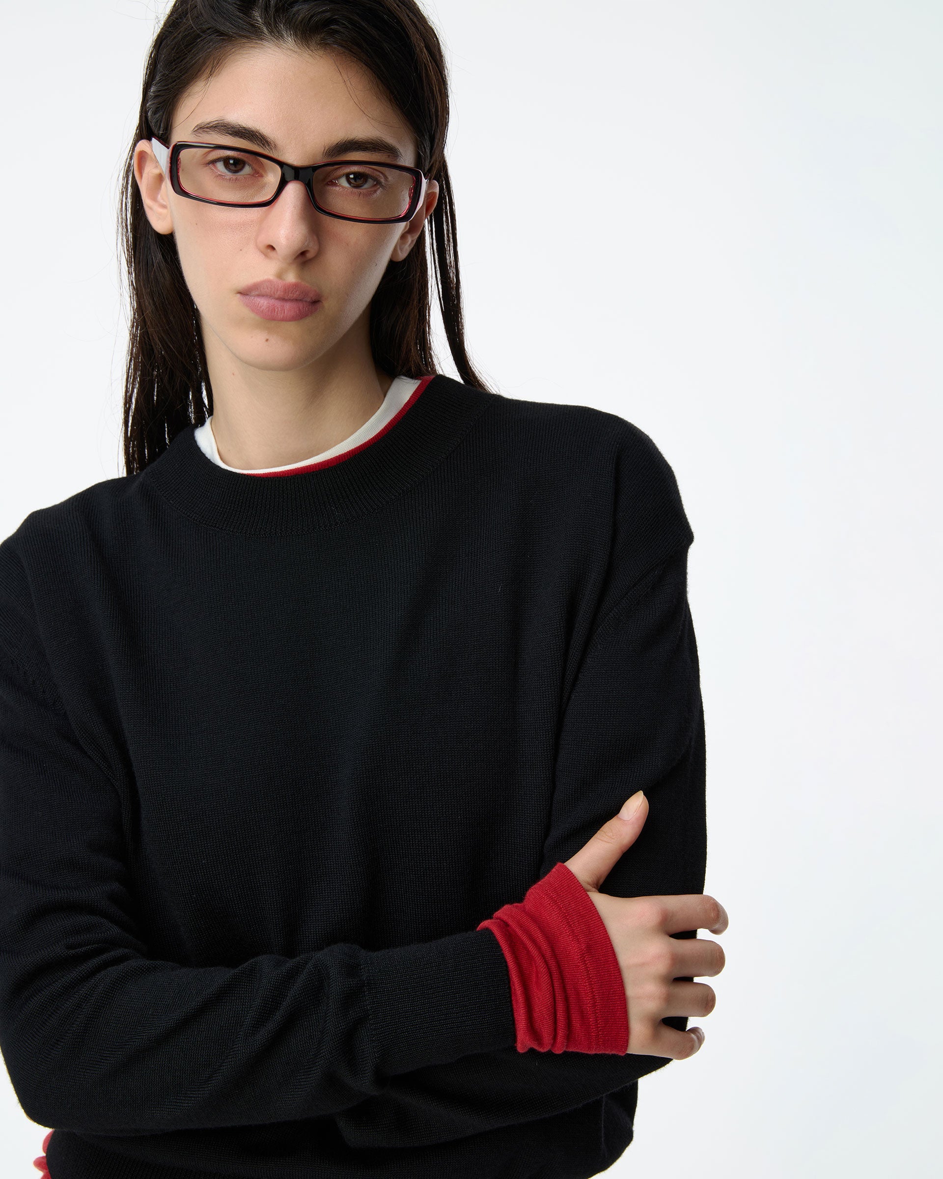 Ader Error - Sig; BK Tag knit 02 (Noir) product image 4 | TRAB K-Fashion Australia