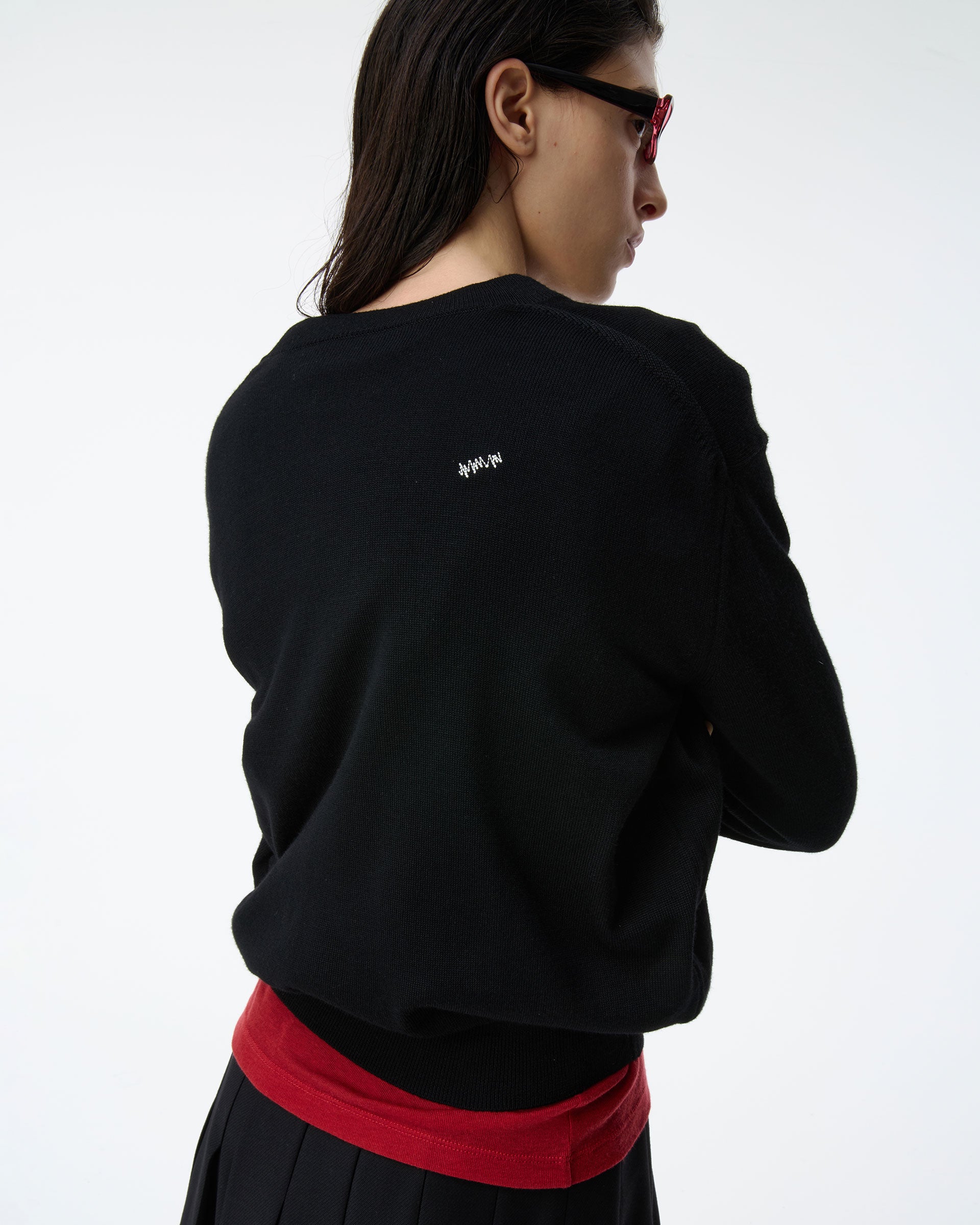 Ader Error - Sig; BK Tag knit 02 (Noir) product image 5 | TRAB K-Fashion Australia