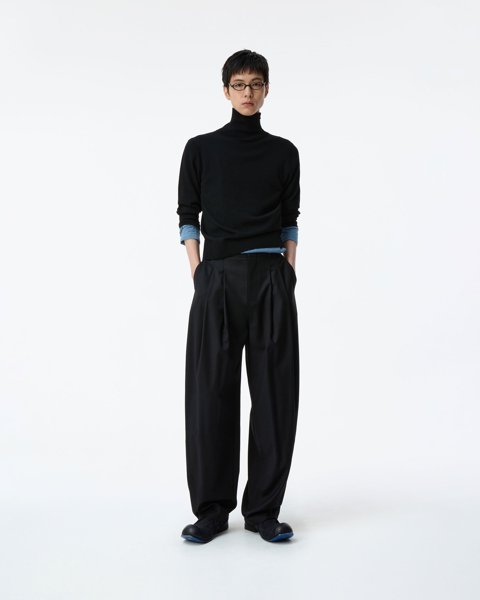 Ader Error - Sig; BK Tag turtleneck knit 01 (Noir) product image 9 | TRAB K-Fashion Australia