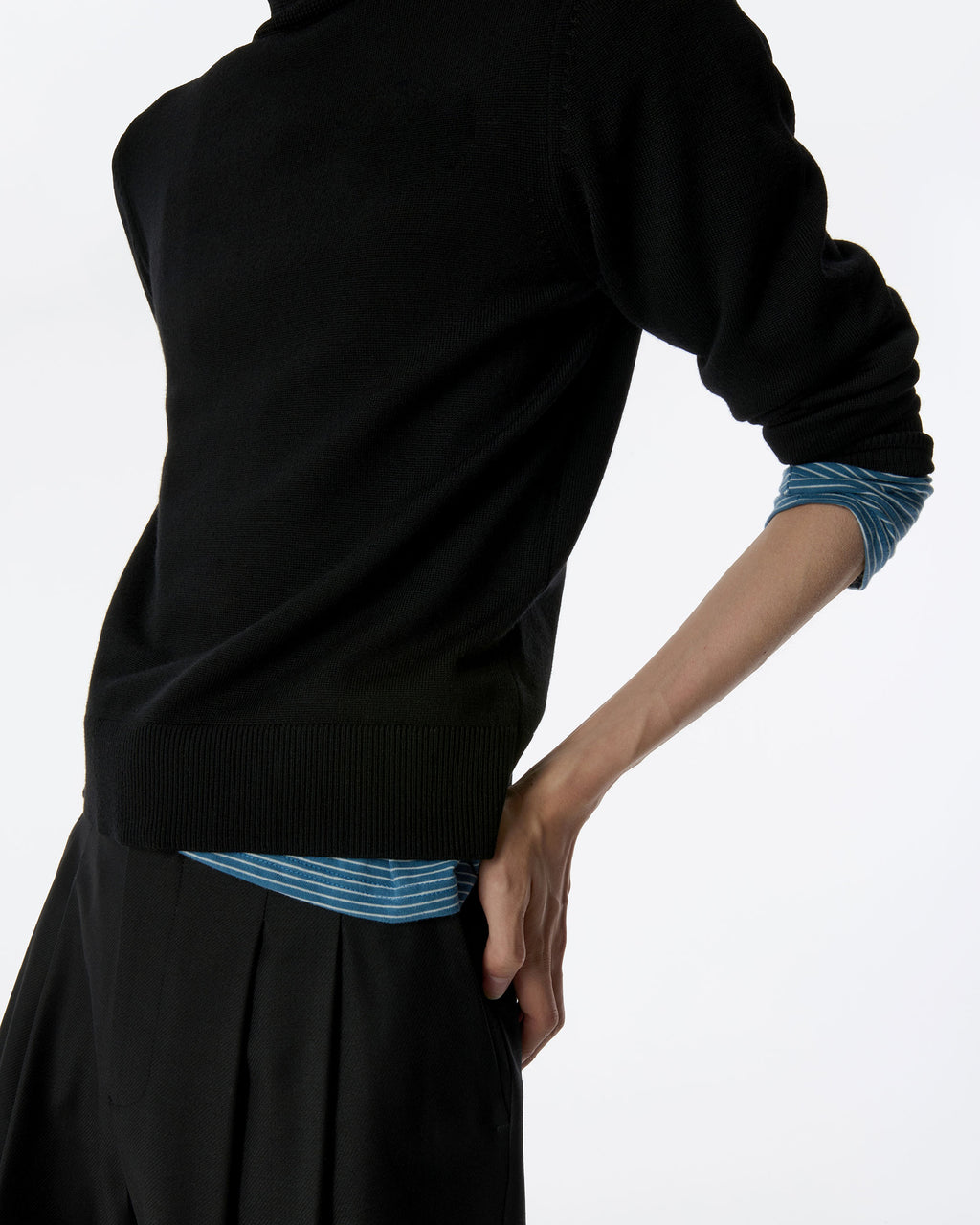 Ader Error - Sig; BK Tag turtleneck knit 01 (Noir) product image 13 | TRAB K-Fashion Australia