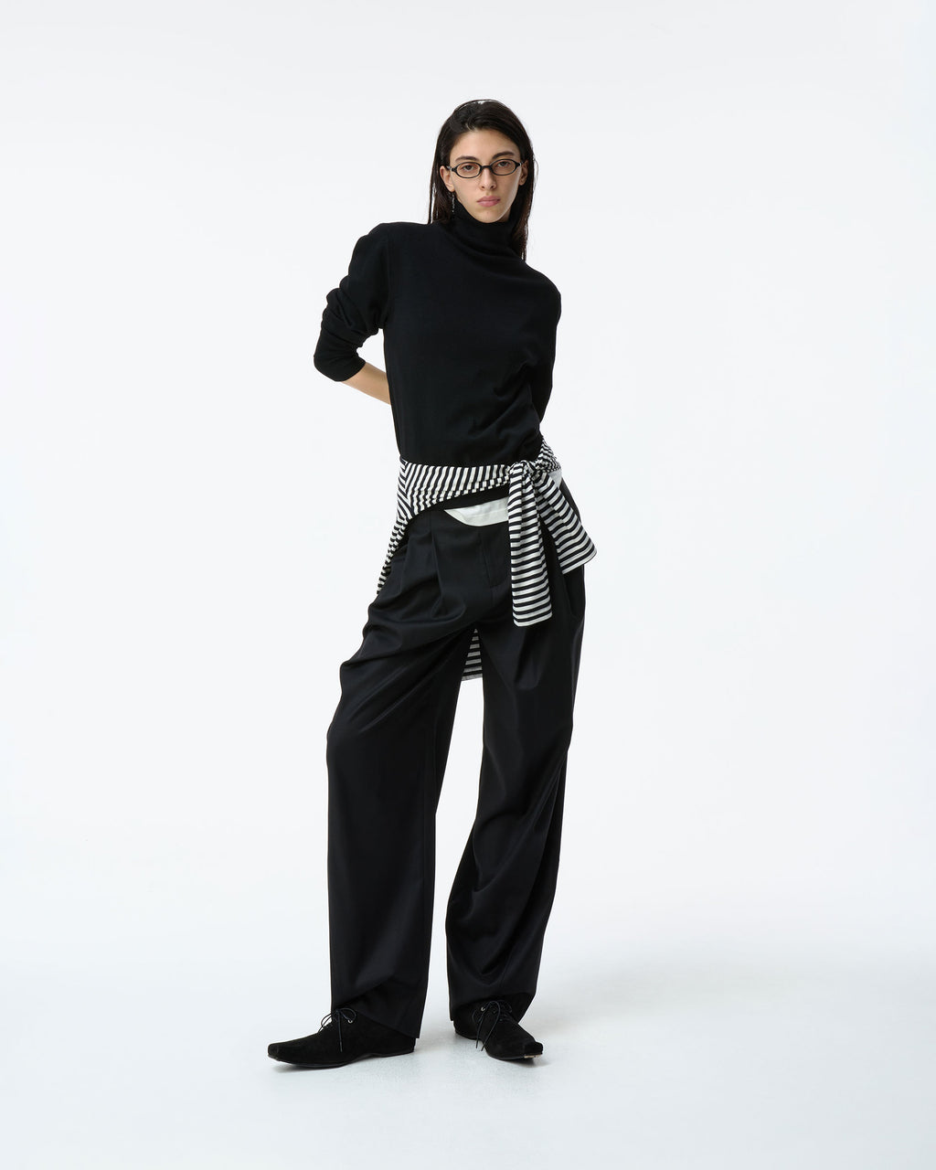 Ader Error - Sig; BK Tag turtleneck knit 01 (Noir) product image 1 | TRAB K-Fashion Australia