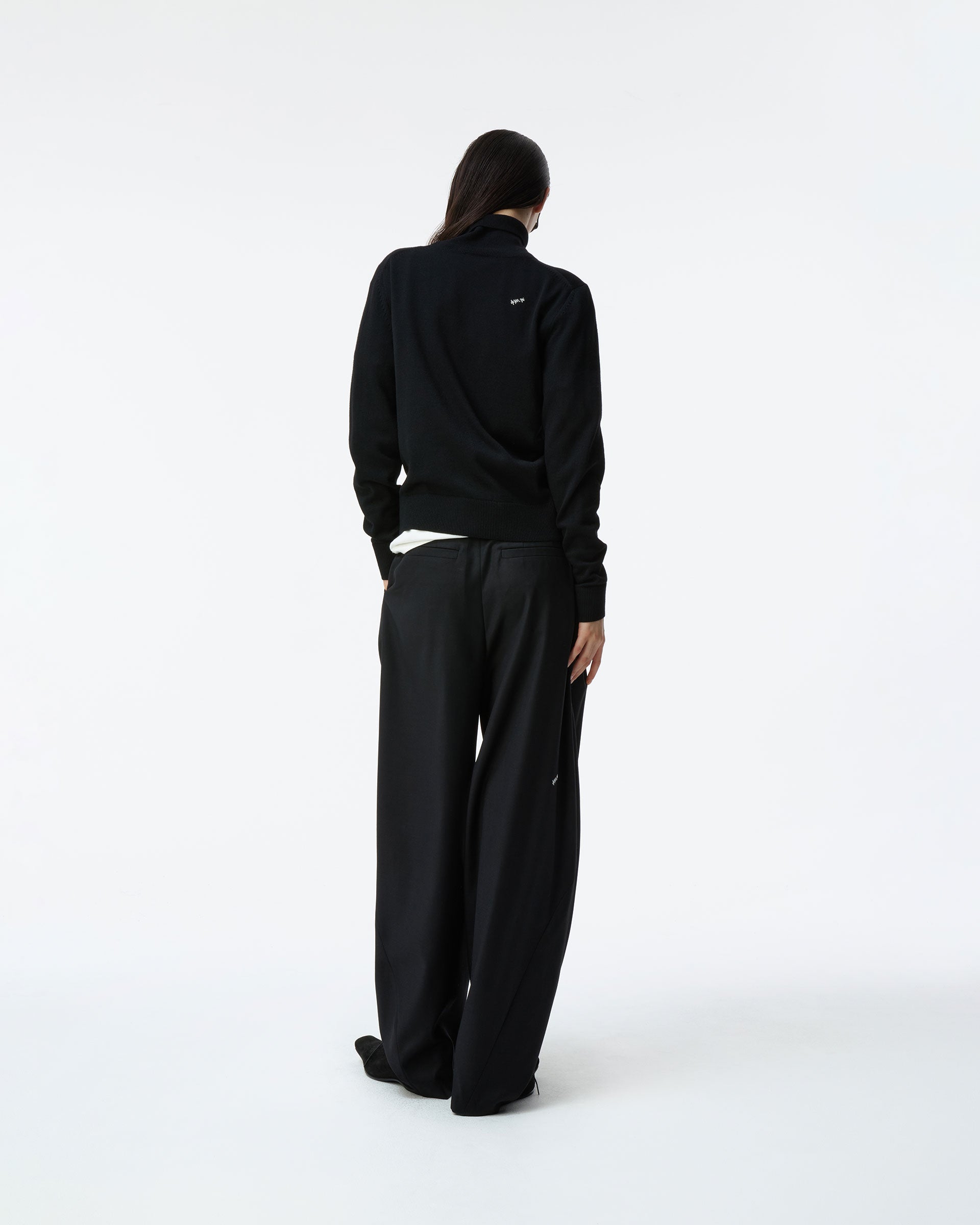 Ader Error - Sig; BK Tag turtleneck knit 01 (Noir) product image 3 | TRAB K-Fashion Australia