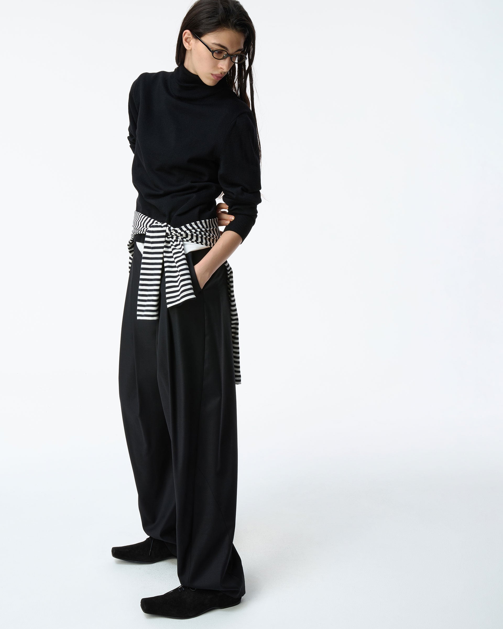 Ader Error - Sig; BK Tag turtleneck knit 01 (Noir) product image 5 | TRAB K-Fashion Australia