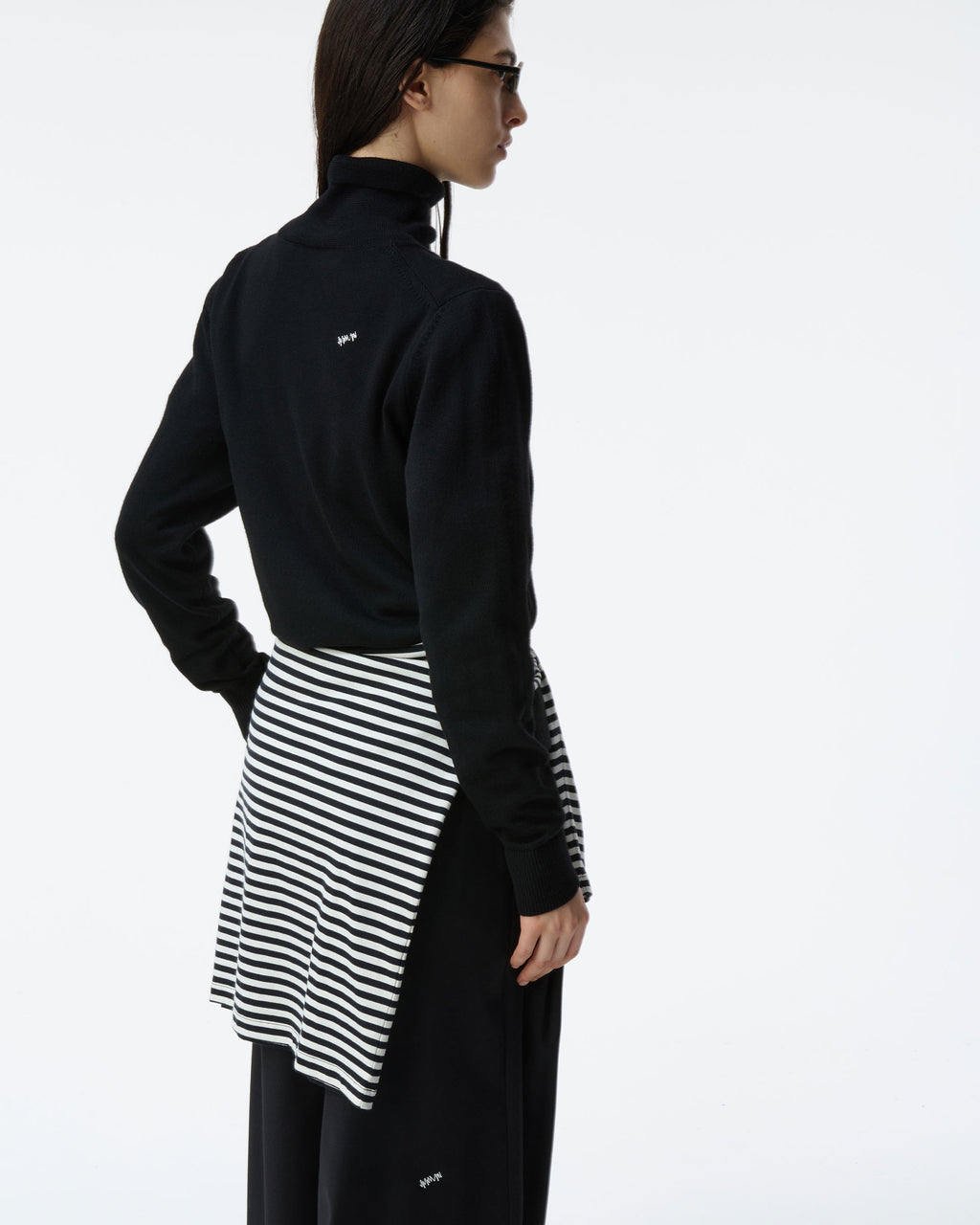Ader Error - Sig; BK Tag turtleneck knit 01 (Noir) product image 6 | TRAB K-Fashion Australia