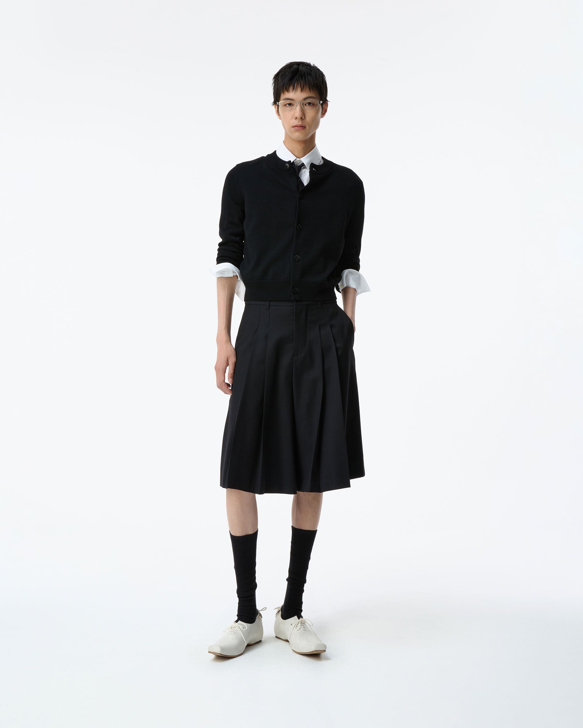 Ader Error - Sig; BK Tag cardigan 02 (Noir) product image 7 | TRAB K-Fashion Australia