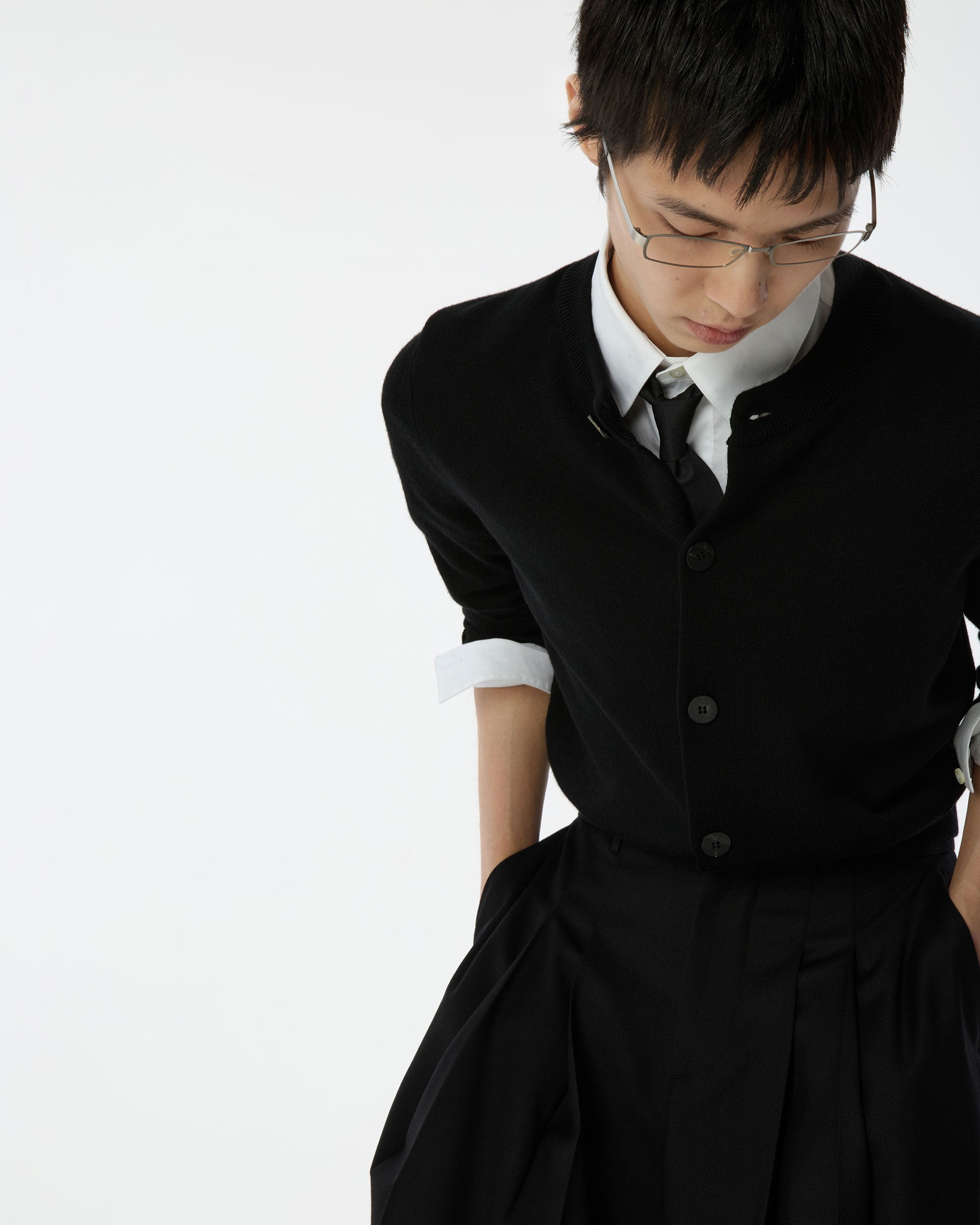 Ader Error - Sig; BK Tag cardigan 02 (Noir) product image 9 | TRAB K-Fashion Australia