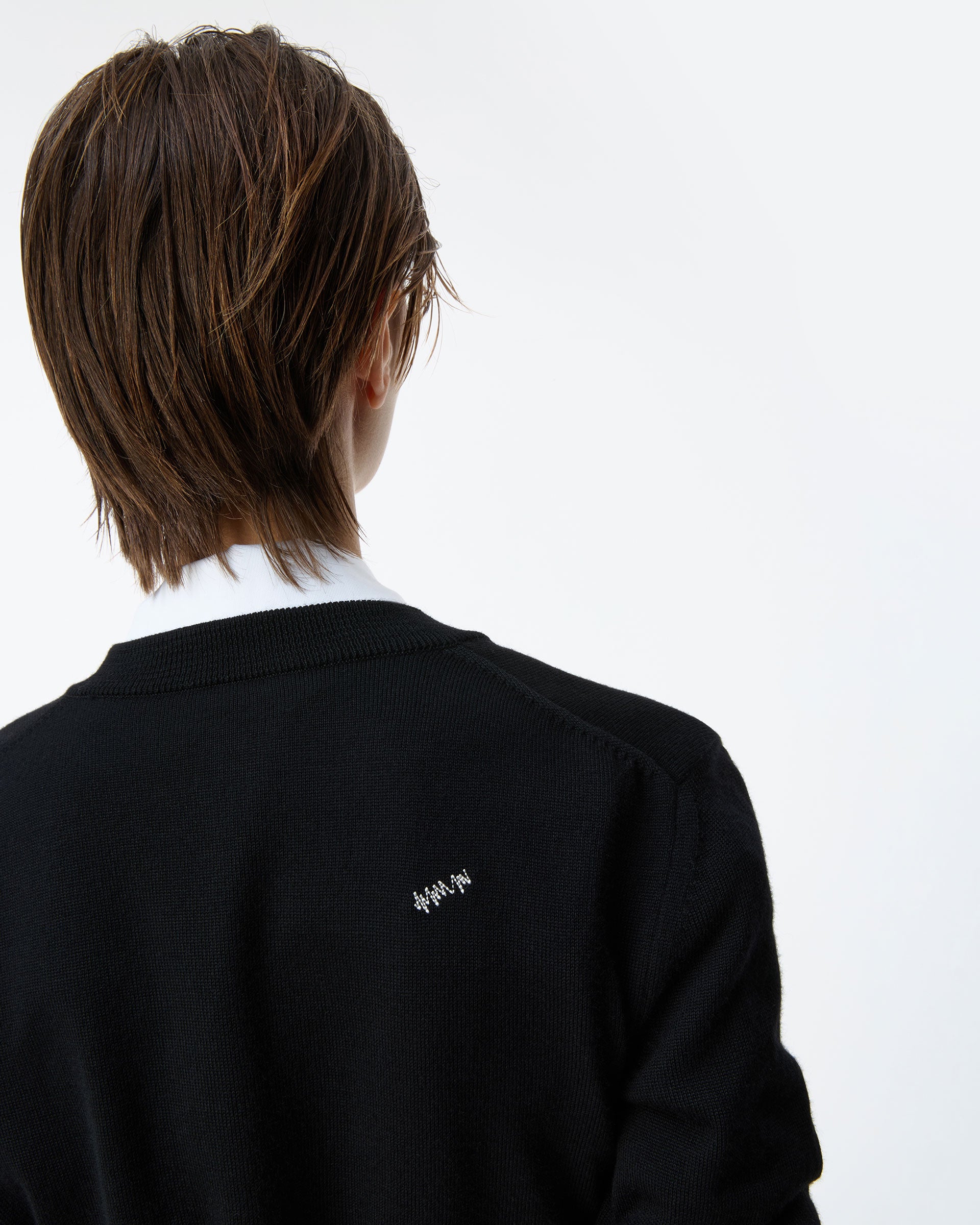Ader Error - Sig; BK Tag cardigan 02 (Noir) product image 4 | TRAB K-Fashion Australia