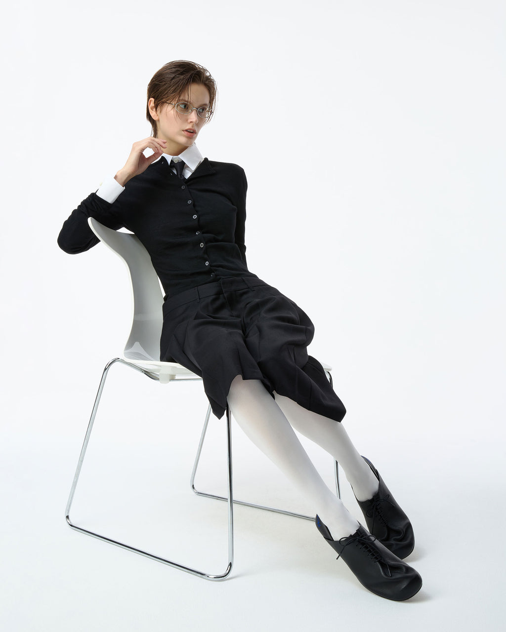Ader Error - Sig; BK Tag cardigan 03 (Noir) product image 6 | TRAB K-Fashion Australia