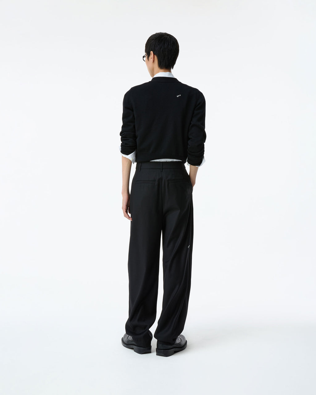 Ader Error - Sig; BK Tag cardigan 01 (Noir) product image 9 | TRAB K-Fashion Australia