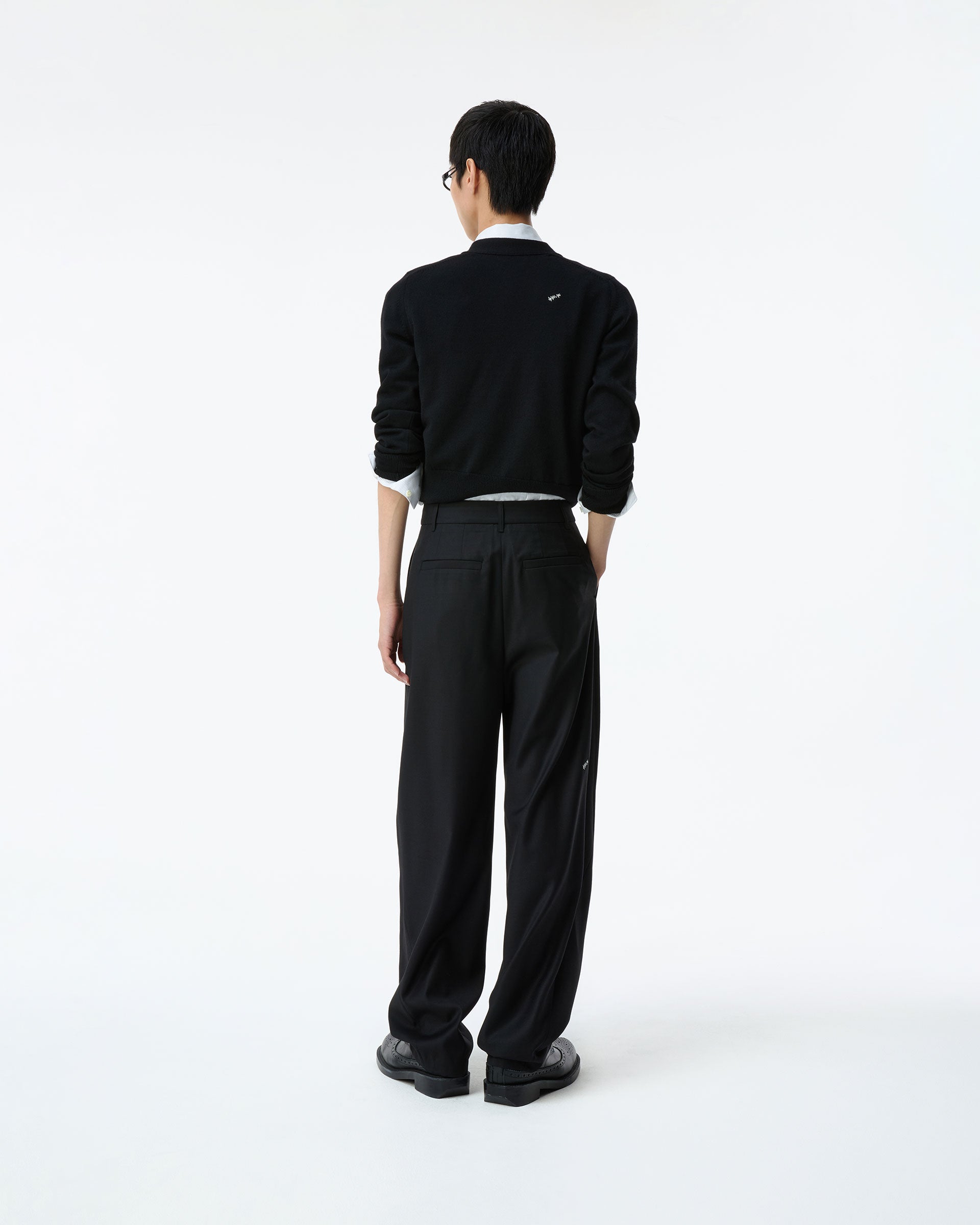 Ader Error - Sig; BK Tag cardigan 01 (Noir) product image 9 | TRAB K-Fashion Australia