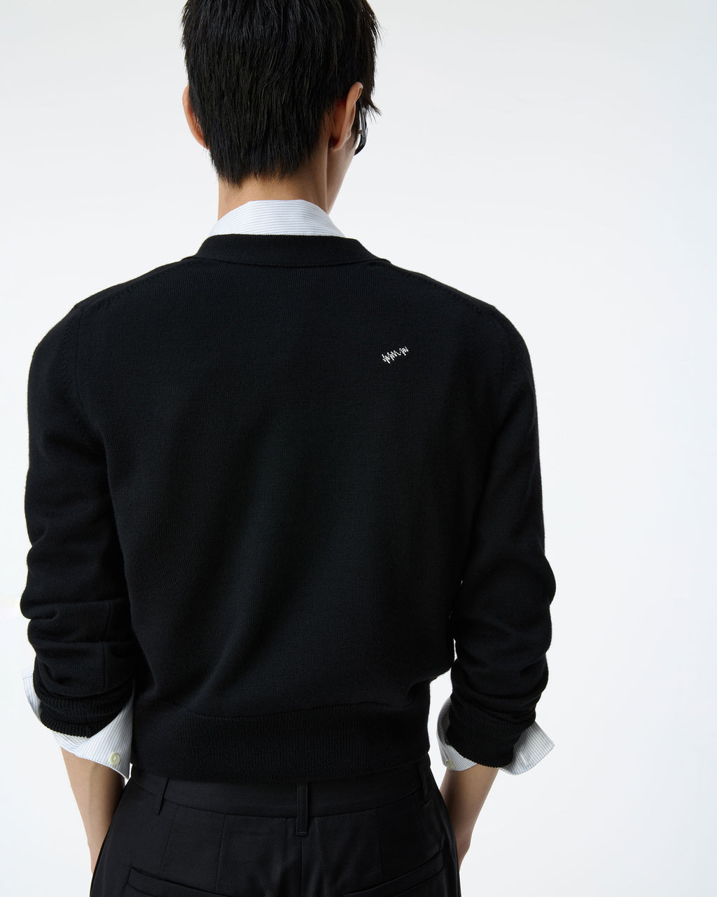 Ader Error - Sig; BK Tag cardigan 01 (Noir) product image 11 | TRAB K-Fashion Australia