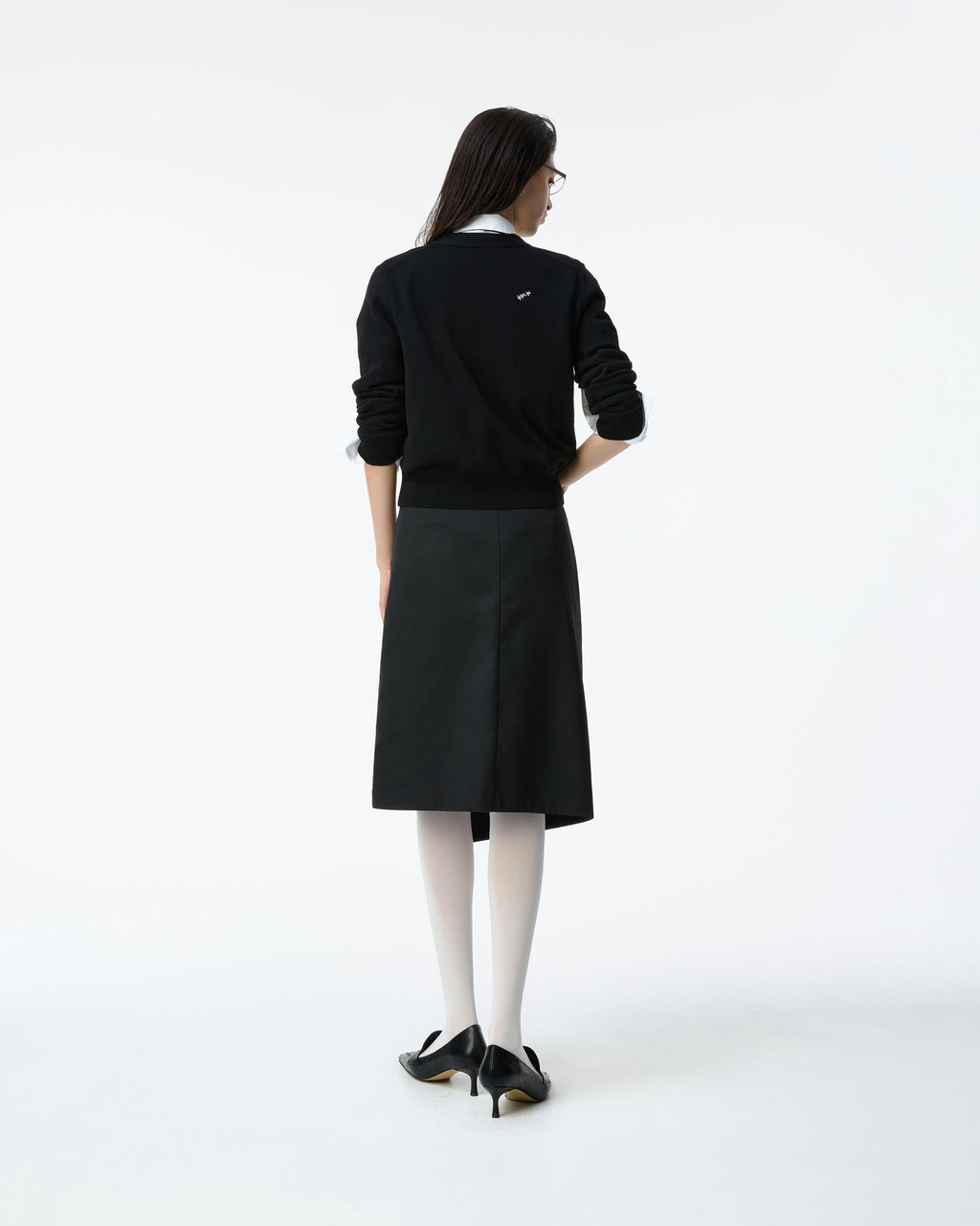 Ader Error - Sig; BK Tag cardigan 01 (Noir) product image 2 | TRAB K-Fashion Australia