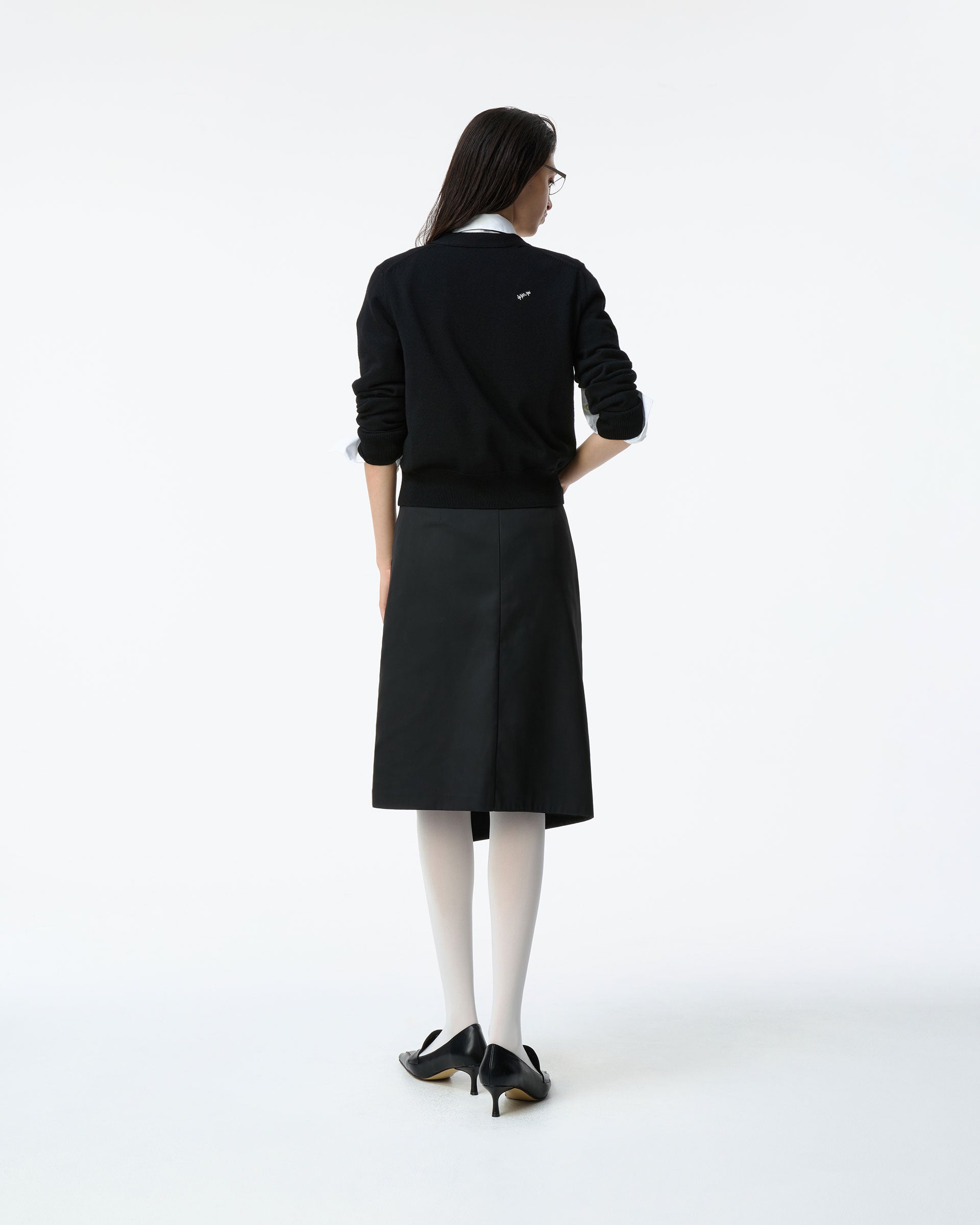 Ader Error - Sig; BK Tag cardigan 01 (Noir) product image 2 | TRAB K-Fashion Australia
