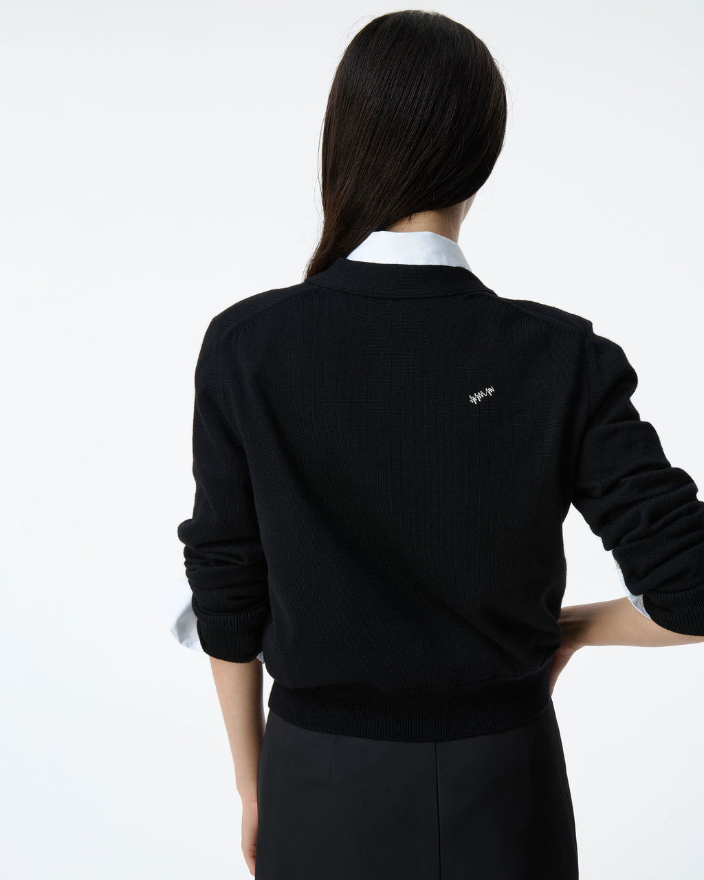 Ader Error - Sig; BK Tag cardigan 01 (Noir) product image 5 | TRAB K-Fashion Australia
