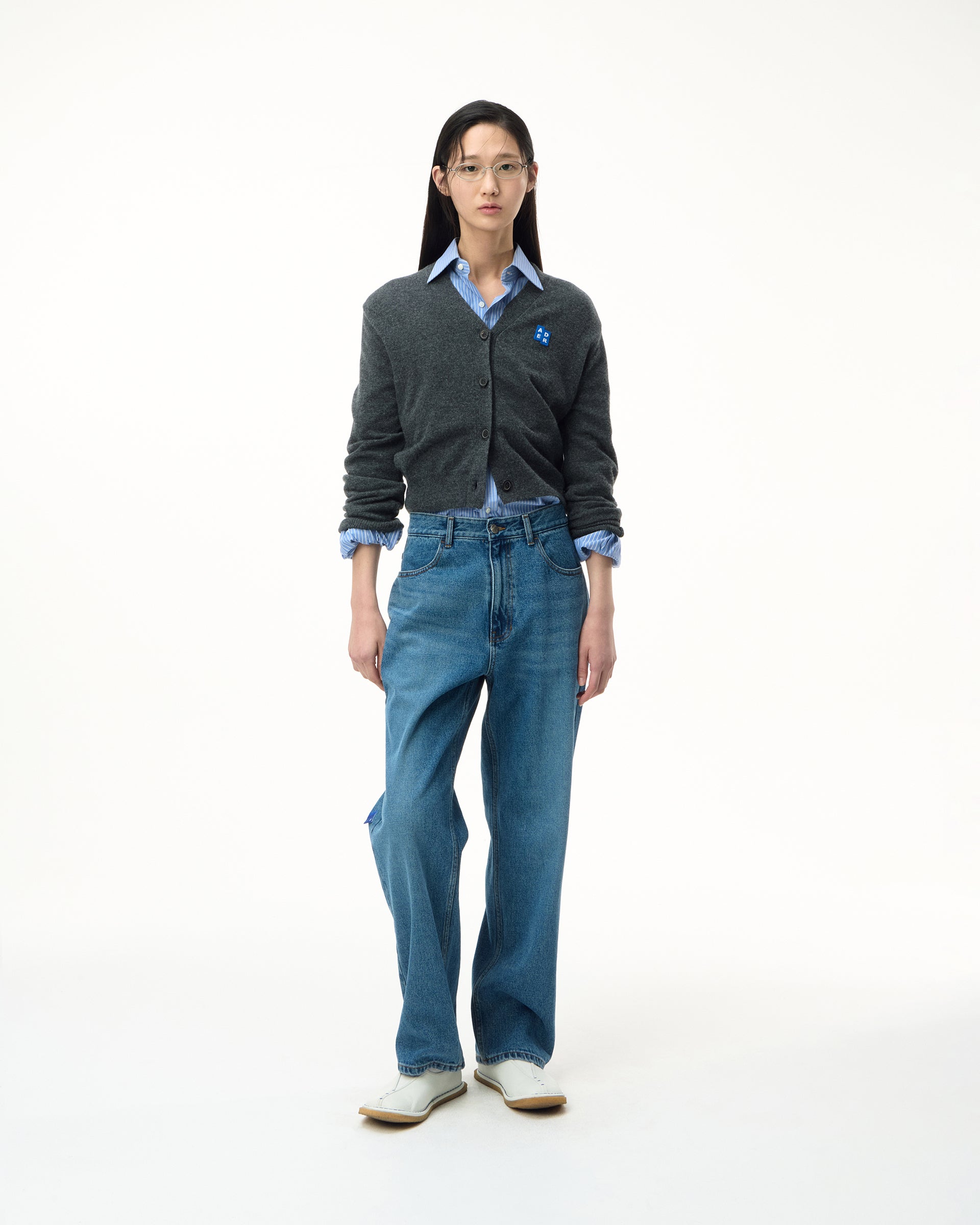 Ader Error - Sig; SV Tag jeans 01 (Blue) product image 1 | TRAB K-Fashion Australia