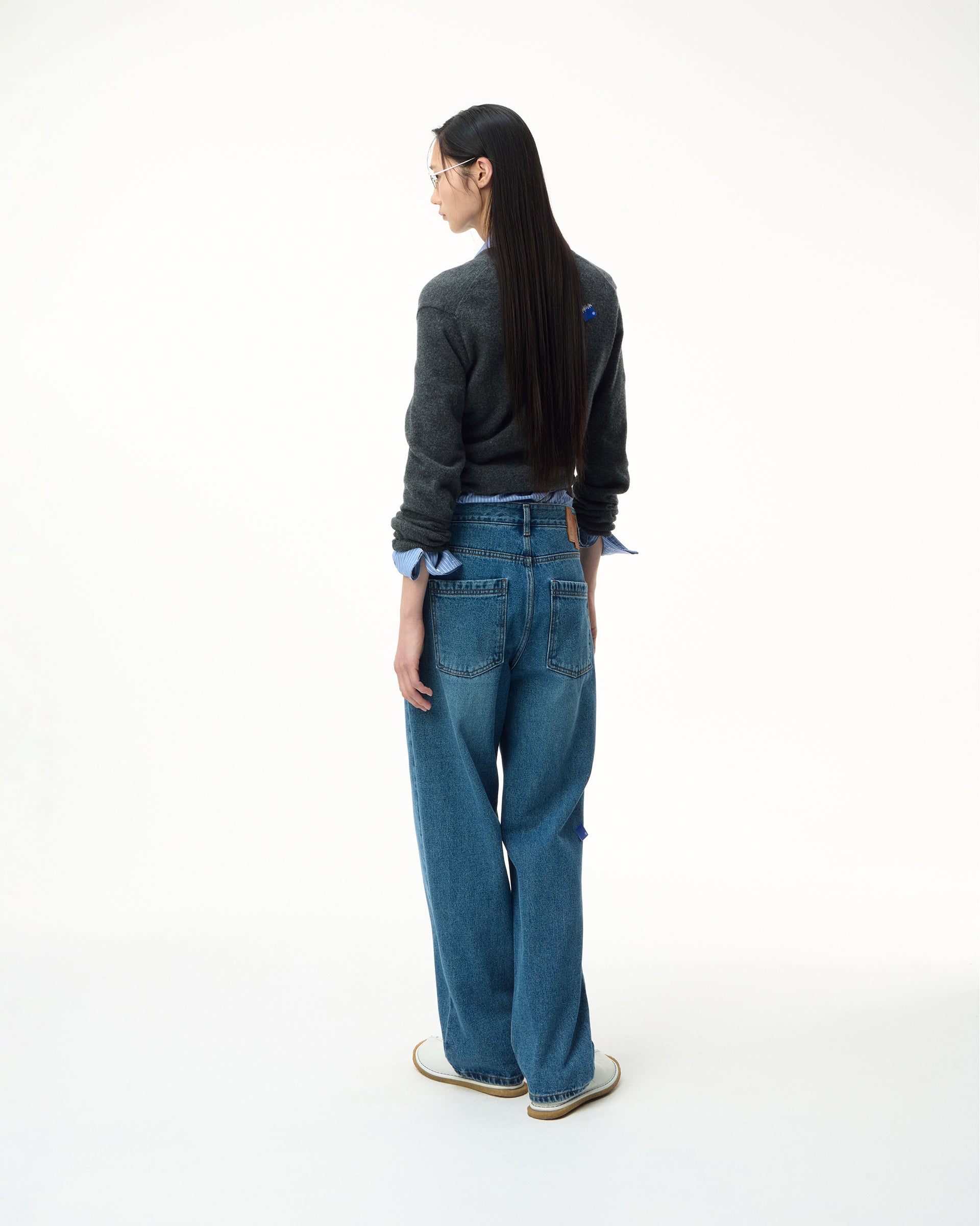 Ader Error - Sig; SV Tag jeans 01 (Blue) product image 2 | TRAB K-Fashion Australia