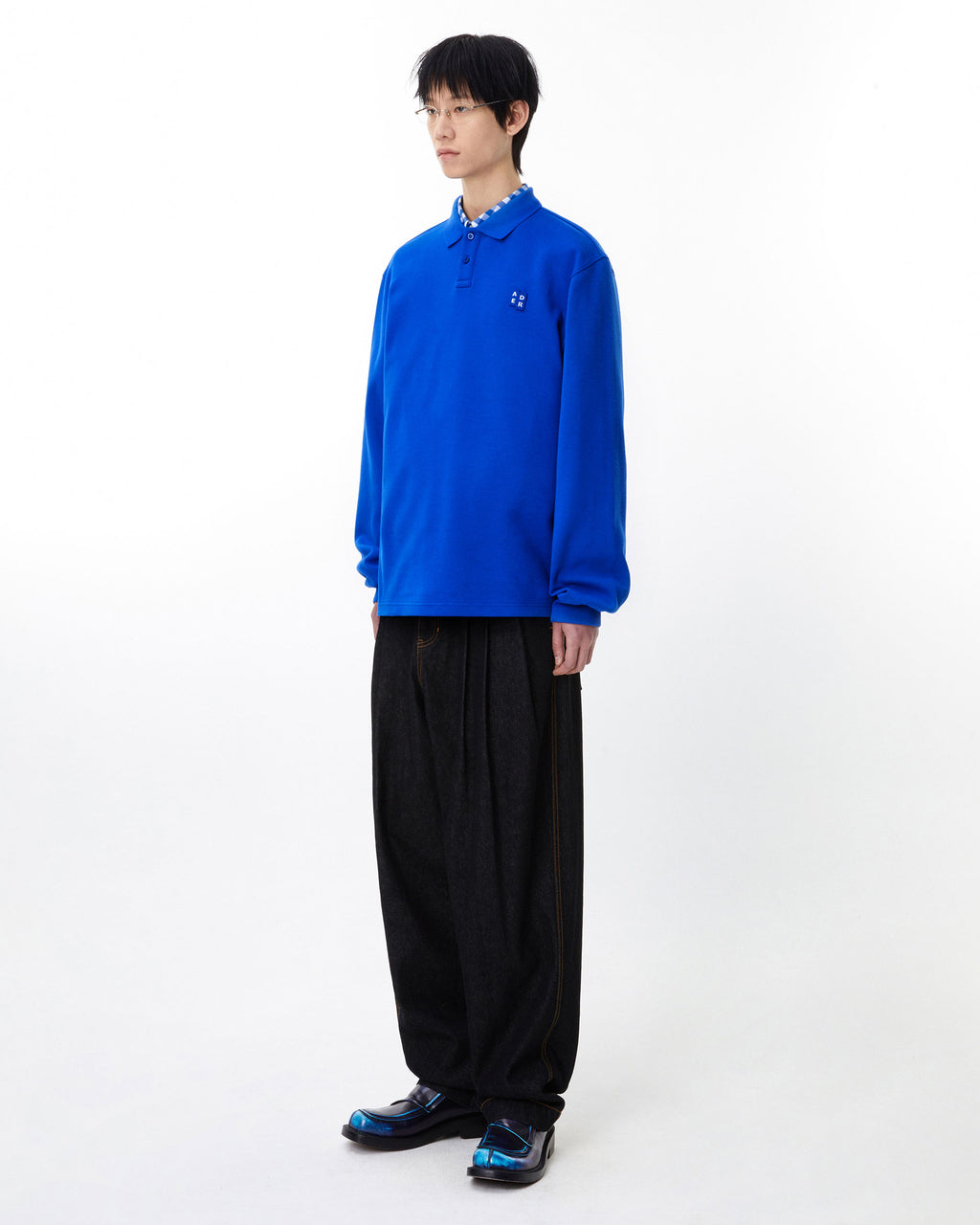 Ader Error - Sig; BL Tag LS polo t-shirt 04 (Z-Blue) product image 14 | TRAB K-Fashion Australia