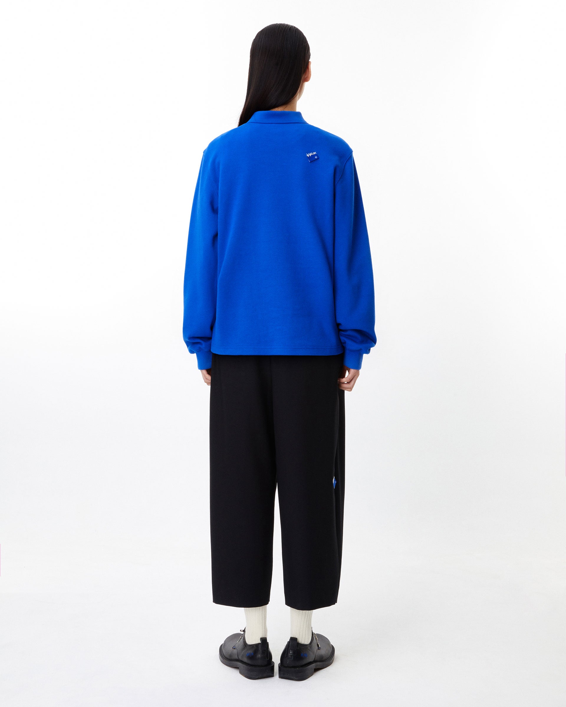 Ader Error - Sig; BL Tag LS polo t-shirt 04 (Z-Blue) product image 4 | TRAB K-Fashion Australia