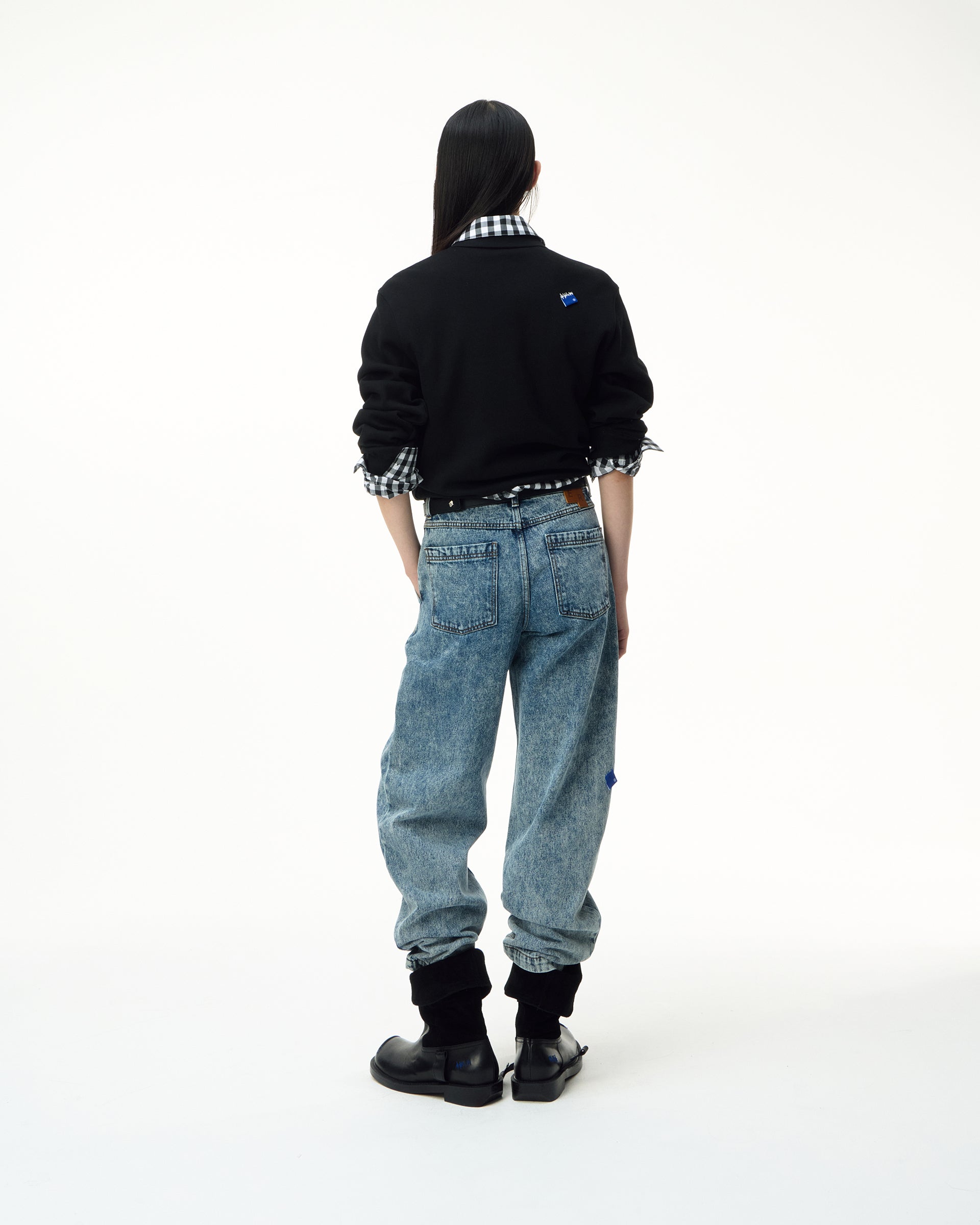 Ader Error - Sig; BL Tag LS polo t-shirt 04 (Noir) product image 2 | TRAB K-Fashion Australia