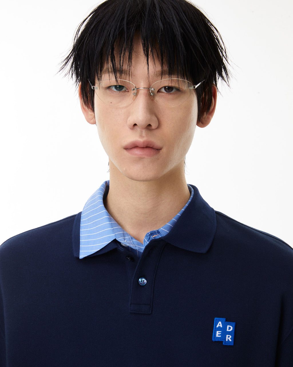 Ader Error - Sig; BL Tag LS polo t-shirt 04 (Navy) product image 10 | TRAB K-Fashion Australia
