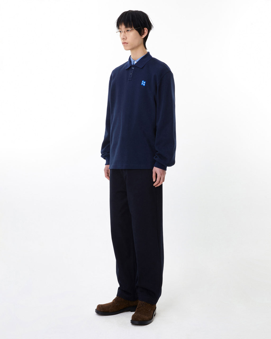Ader Error - Sig; BL Tag LS polo t-shirt 04 (Navy) product image 11 | TRAB K-Fashion Australia