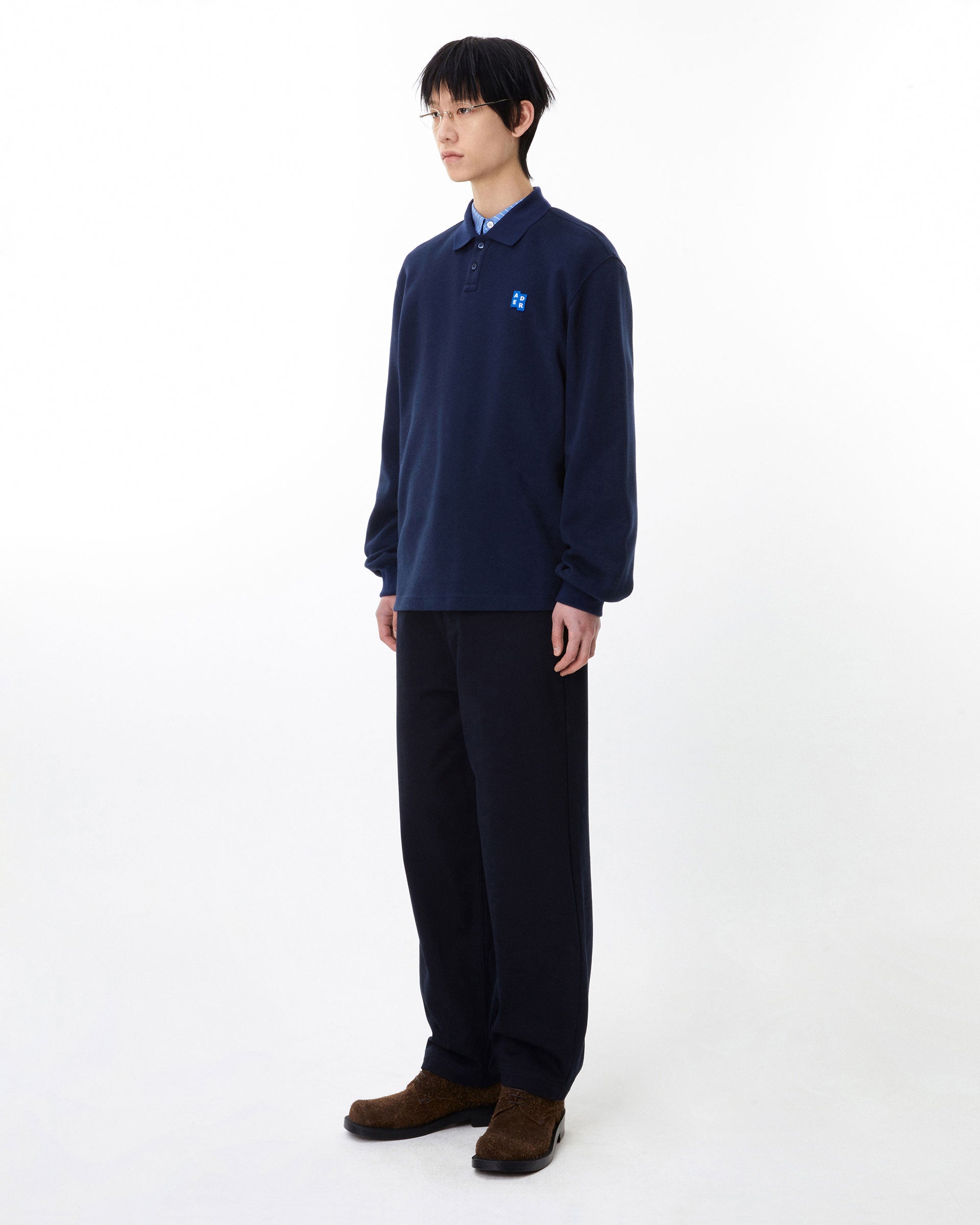 Ader Error - Sig; BL Tag LS polo t-shirt 04 (Navy) product image 11 | TRAB K-Fashion Australia