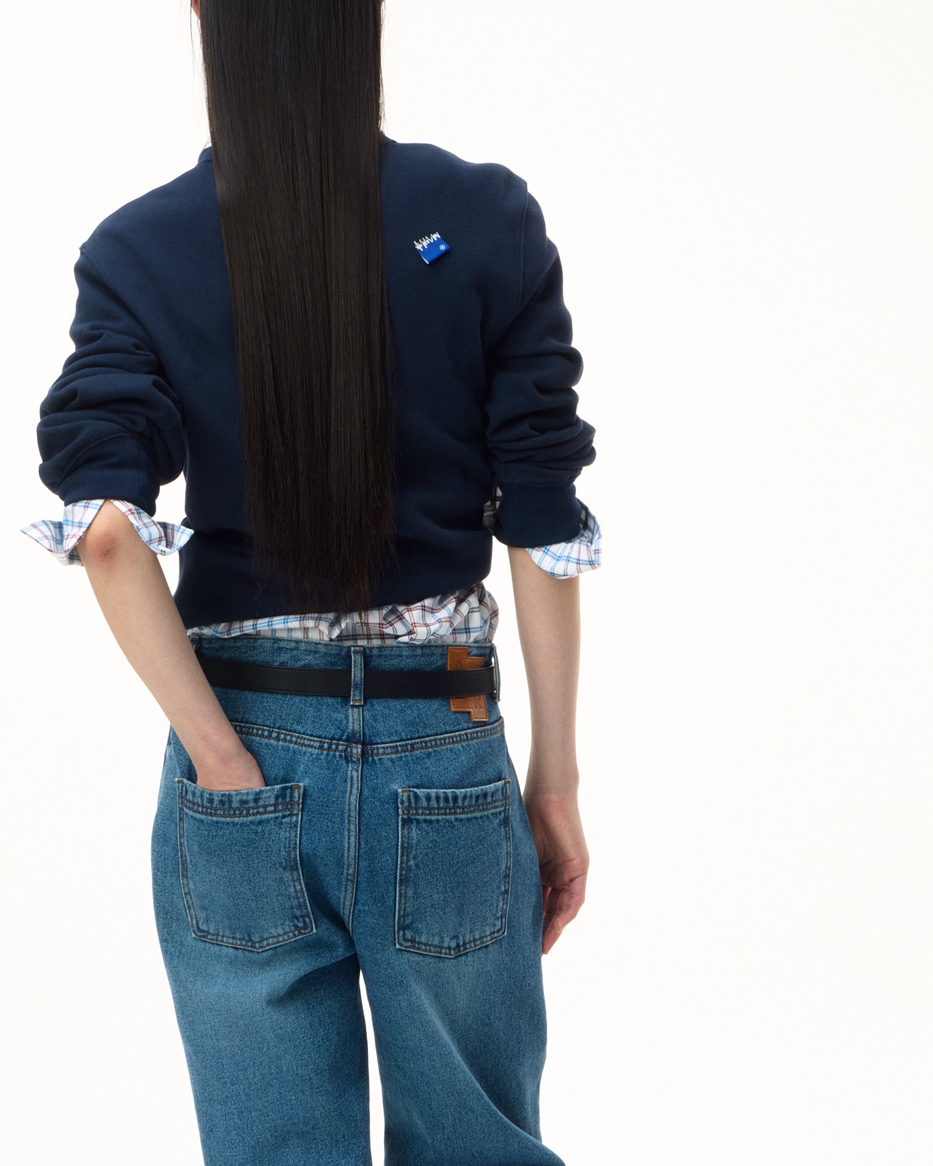 Ader Error - Sig; BL Tag LS polo t-shirt 04 (Navy) product image 5 | TRAB K-Fashion Australia