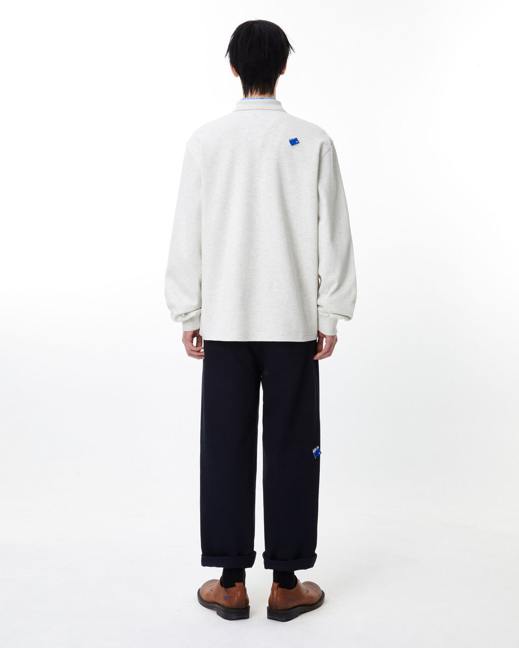 Ader Error - Sig; BL Tag LS polo t-shirt 04 (Oatmeal) product image 14 | TRAB K-Fashion Australia