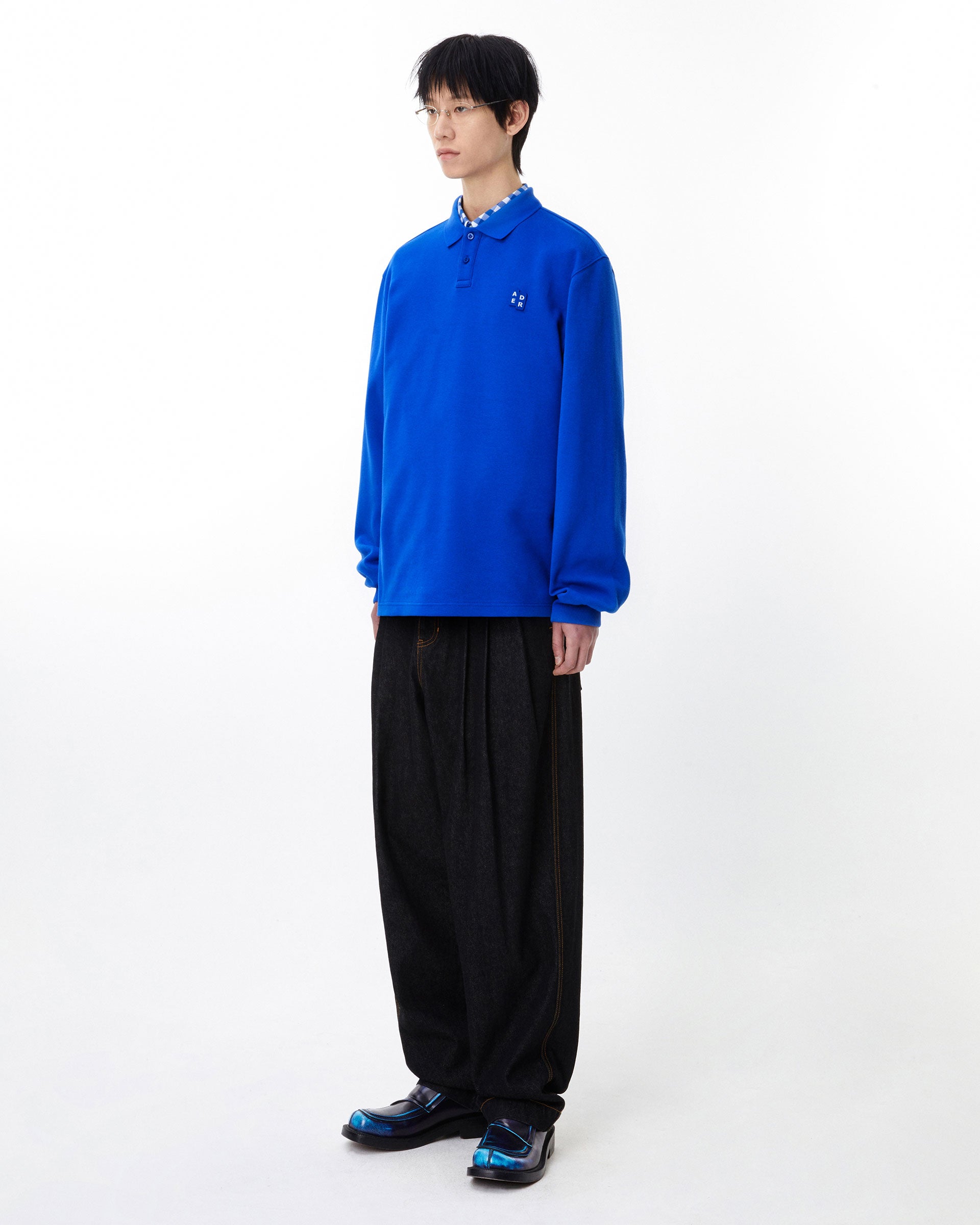 Ader Error - Sig; BL Tag LS polo t-shirt 04 (Blue) product image 14 | TRAB K-Fashion Australia