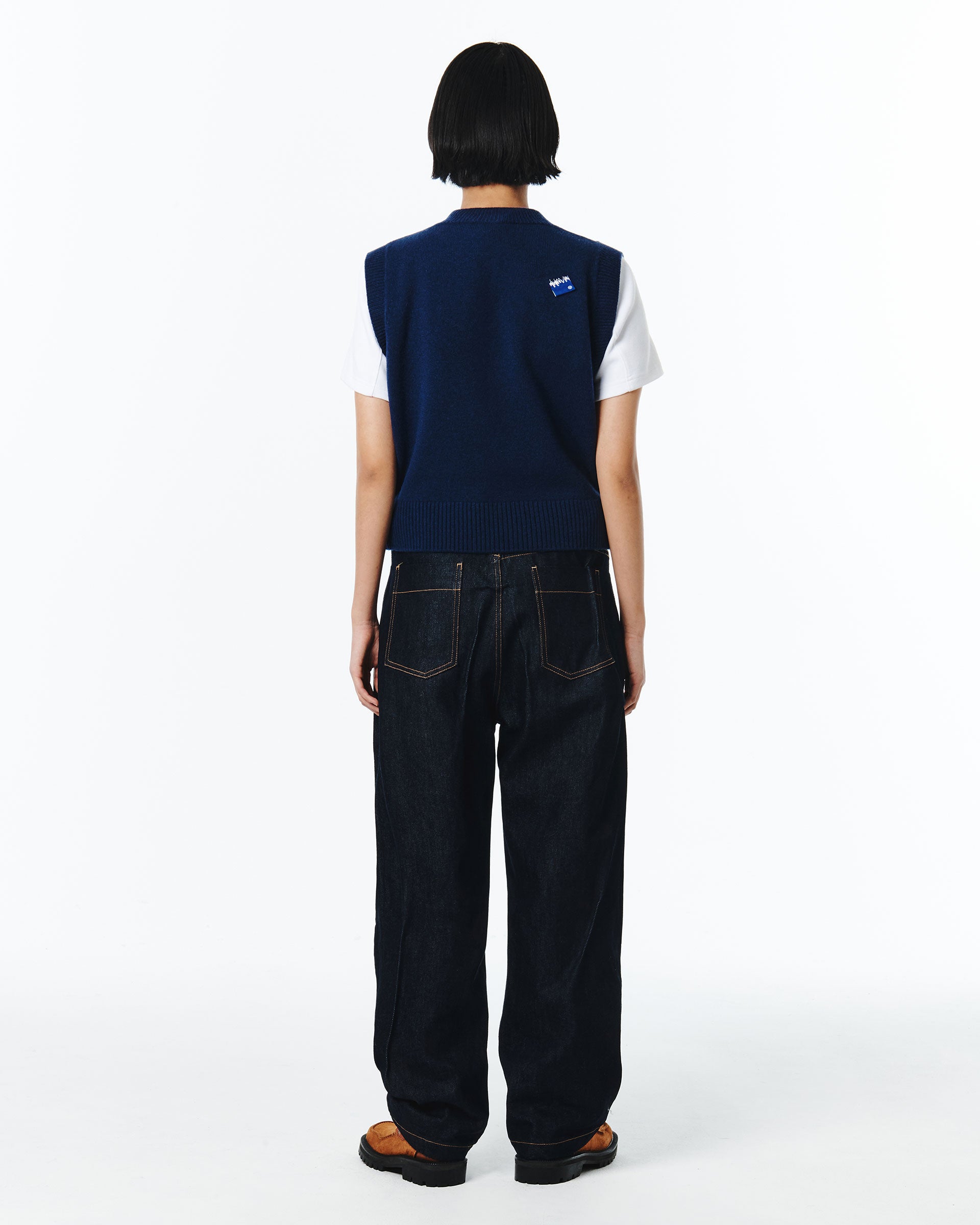 Ader Error - Sig; BL Tag knit vest 01 (Navy) product image 5 | TRAB K-Fashion Australia