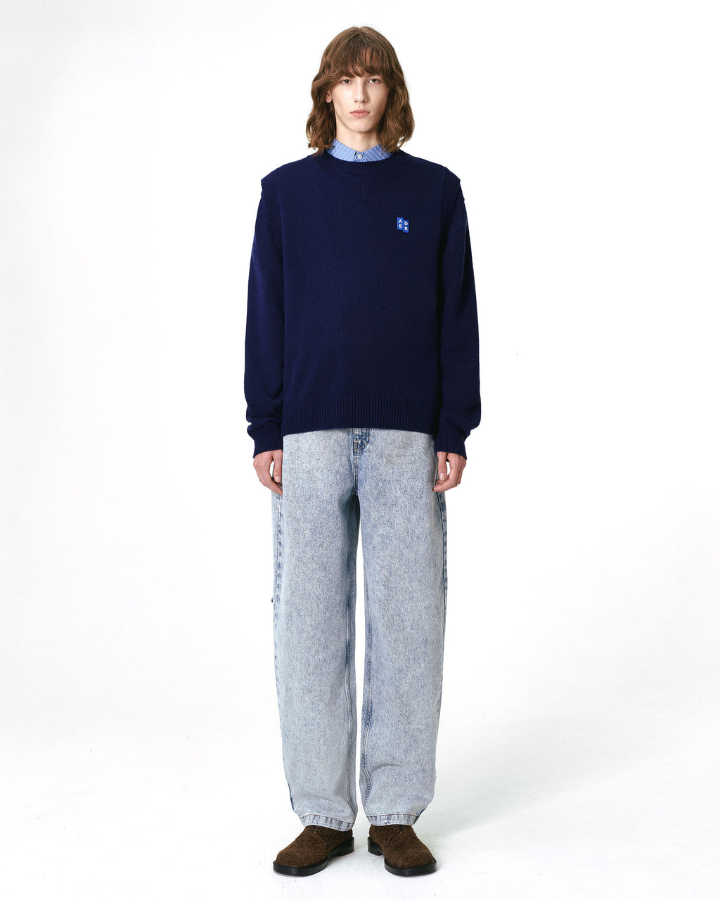 Ader Error - Sig; BL Tag knit vest 01 (Navy) product image 10 | TRAB K-Fashion Australia