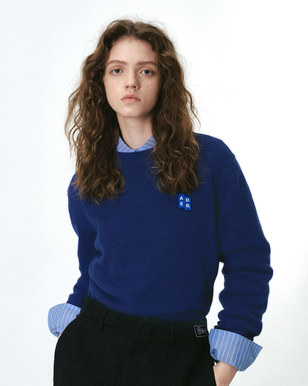 Ader Error - Sig; BL Tag knit 01 (Navy) product image 4 | TRAB K-Fashion Australia