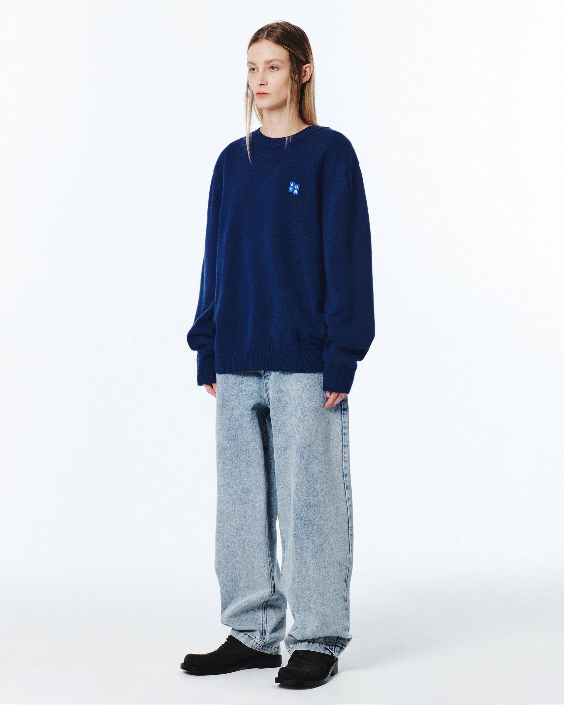 Ader Error - Sig; BL Tag knit 01 (Navy) product image 7 | TRAB K-Fashion Australia