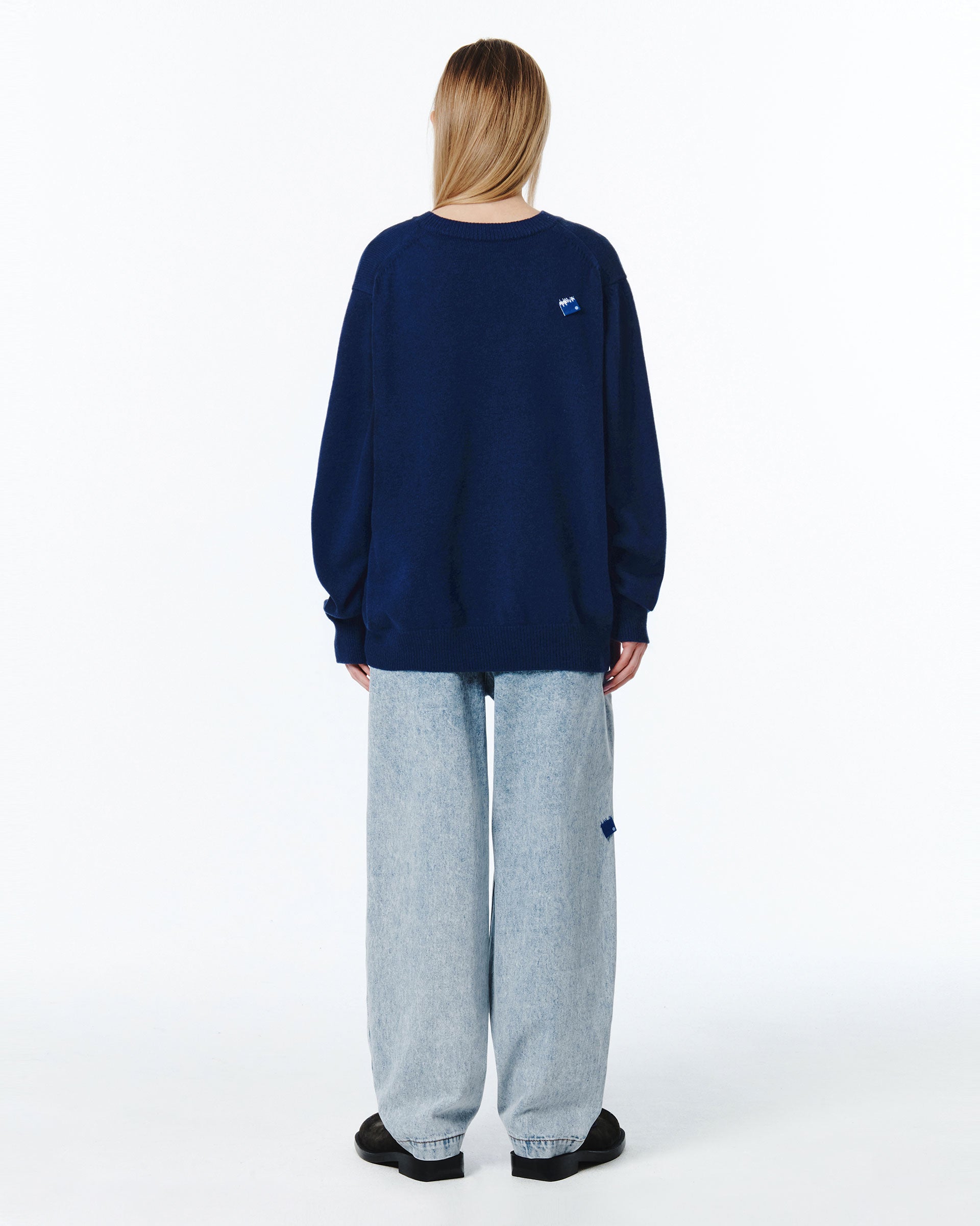 Ader Error - Sig; BL Tag knit 01 (Navy) product image 8 | TRAB K-Fashion Australia