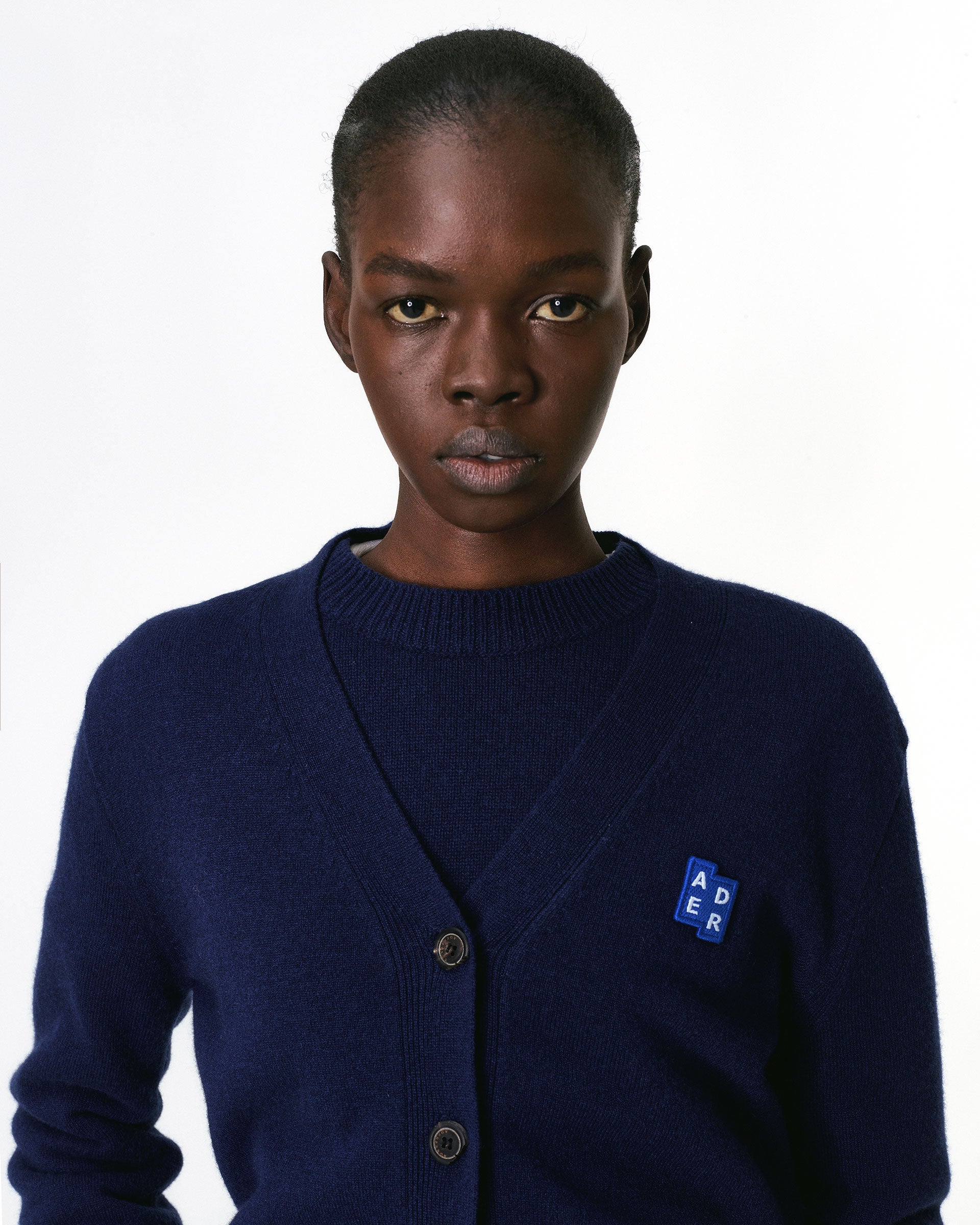 Ader Error - Sig; BL Tag cardigan 01 (Navy) product image 2 | TRAB K-Fashion Australia