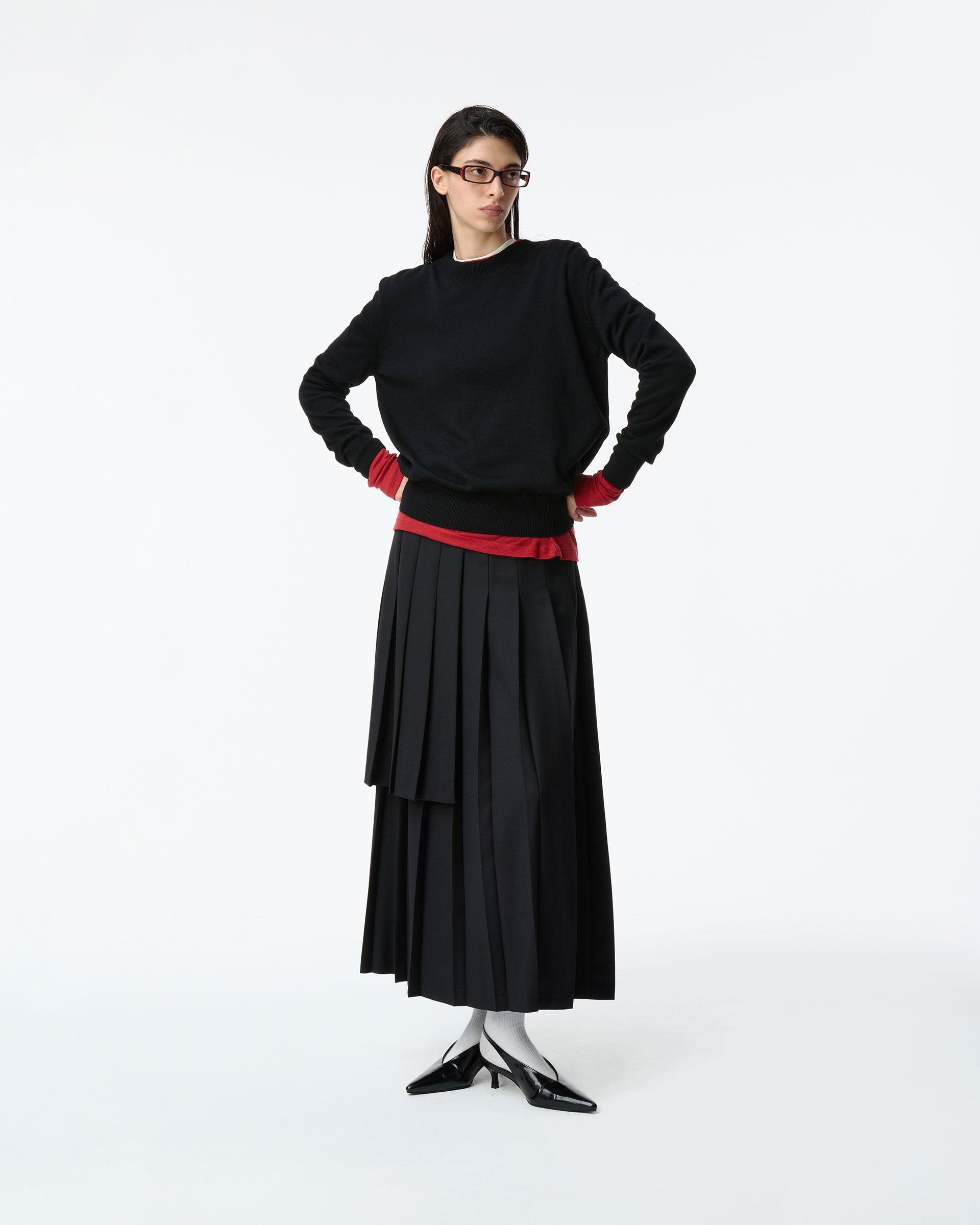 Ader Error - Sig; BK Tag knit 02 (Noir) product image 2 | TRAB K-Fashion Australia