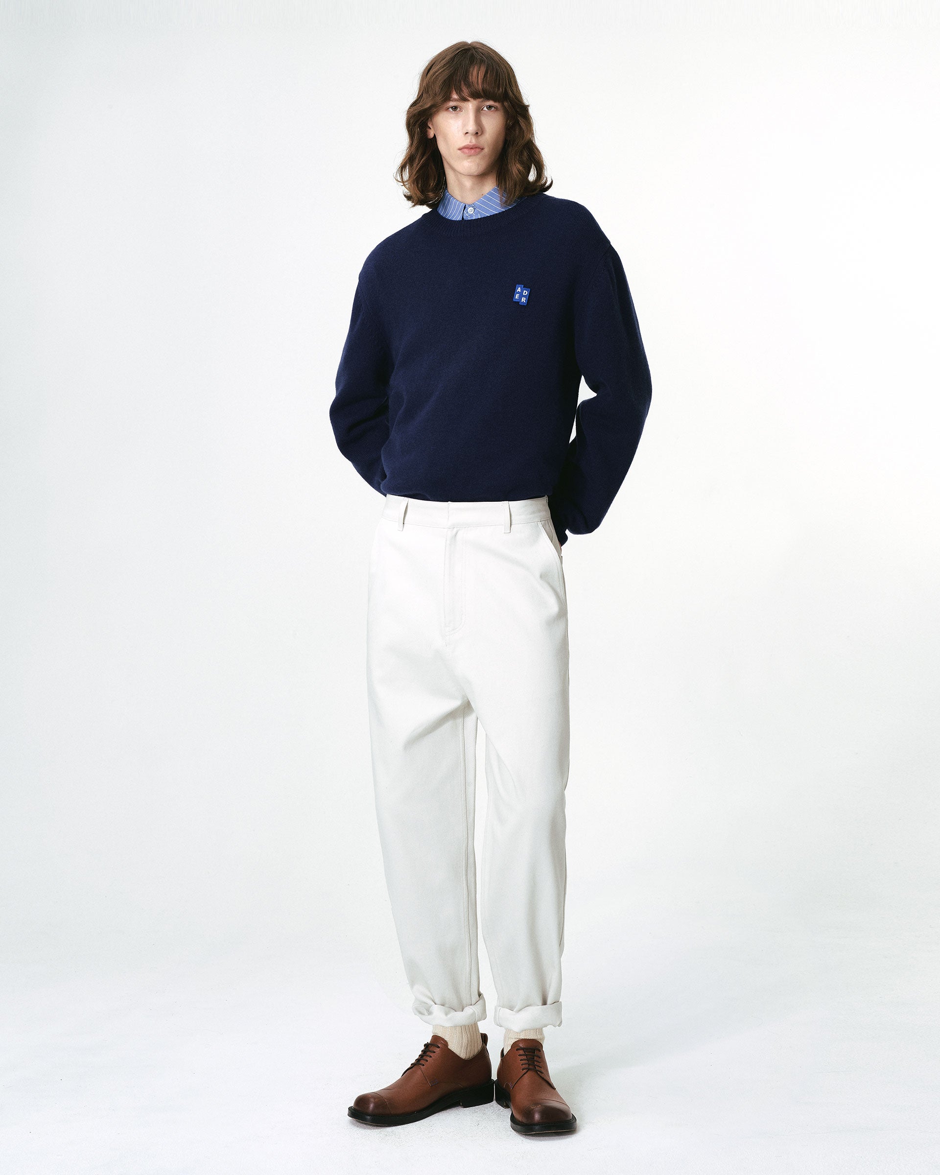 Ader Error - Sig; BL Tag trousers 01 (Ivory) product image 5 | TRAB K-Fashion Australia