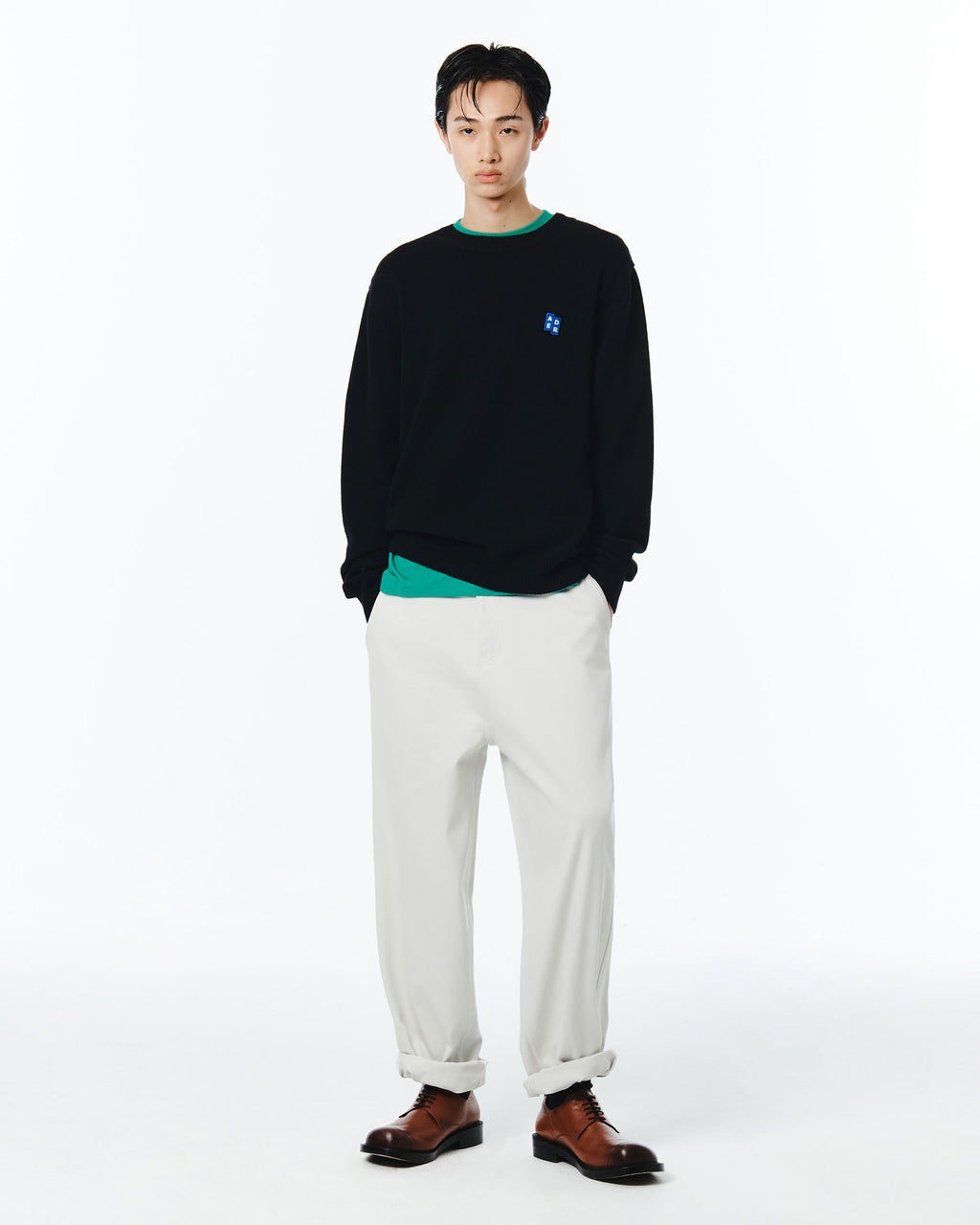 Ader Error - Sig; BL Tag trousers 01 (Ivory) product image 6 | TRAB K-Fashion Australia