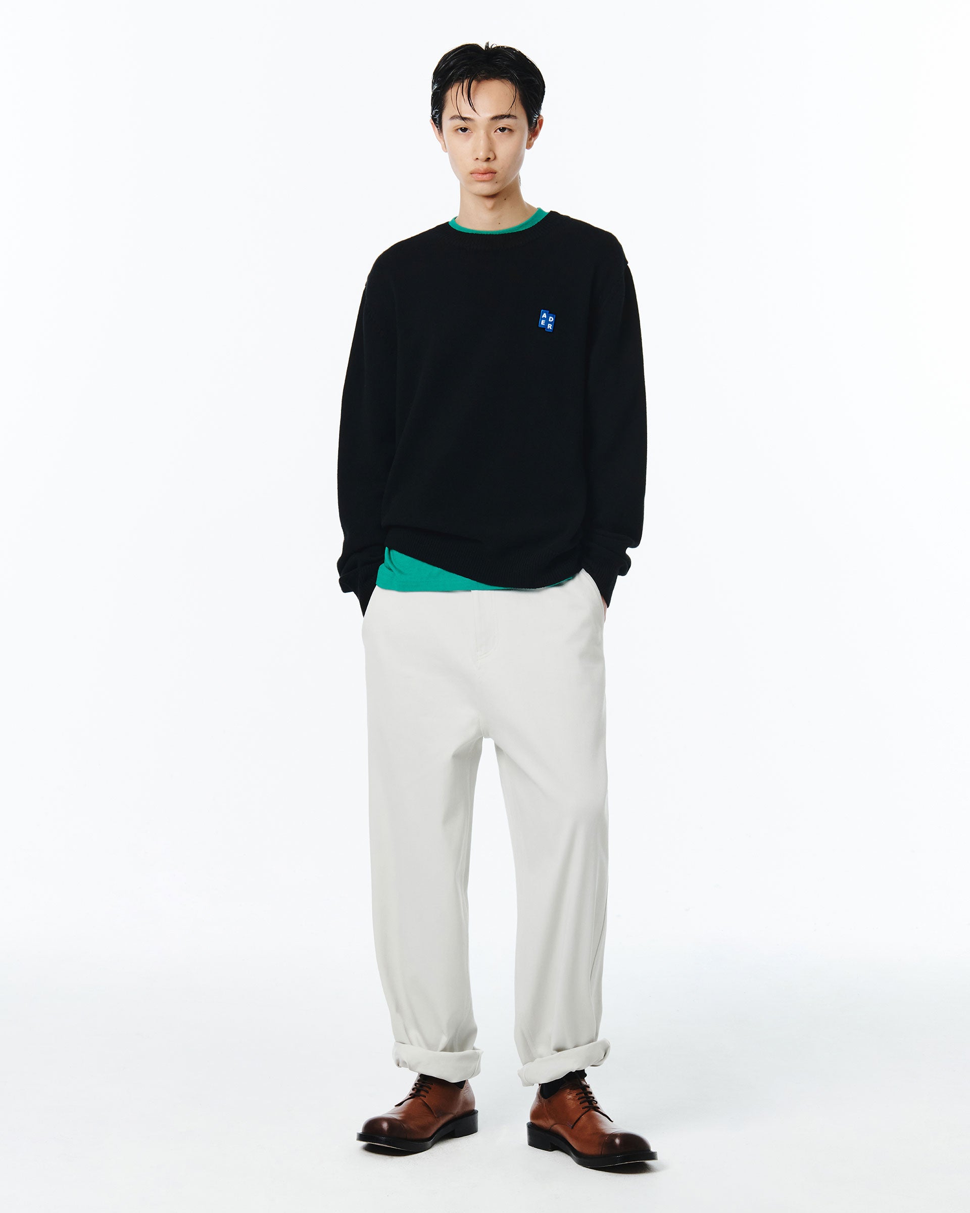 Ader Error - Sig; BL Tag trousers 01 (Ivory) product image 6 | TRAB K-Fashion Australia