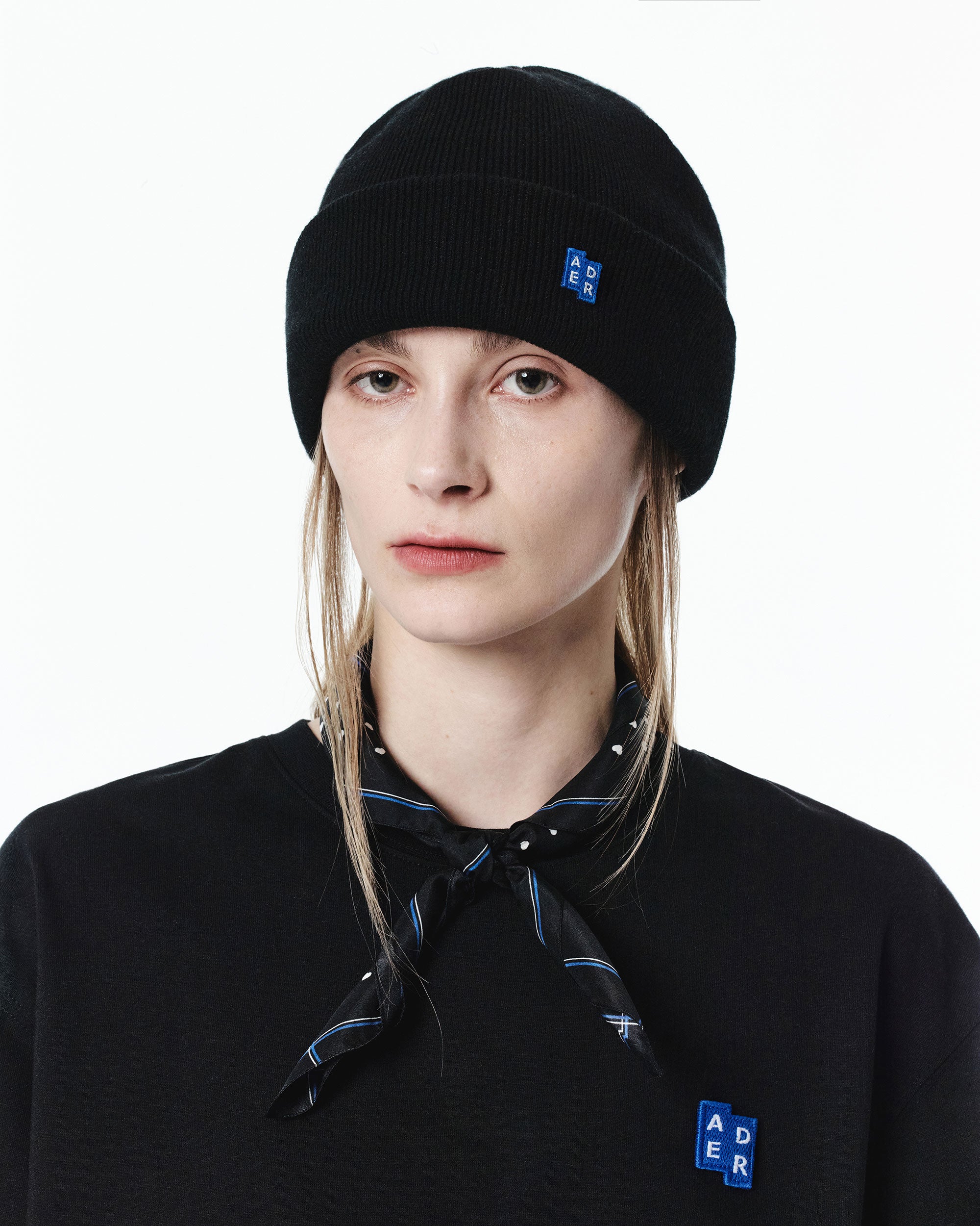 Ader Error - Sig; BL Tag beanie 02 (Noir) product image 3 | TRAB K-Fashion Australia