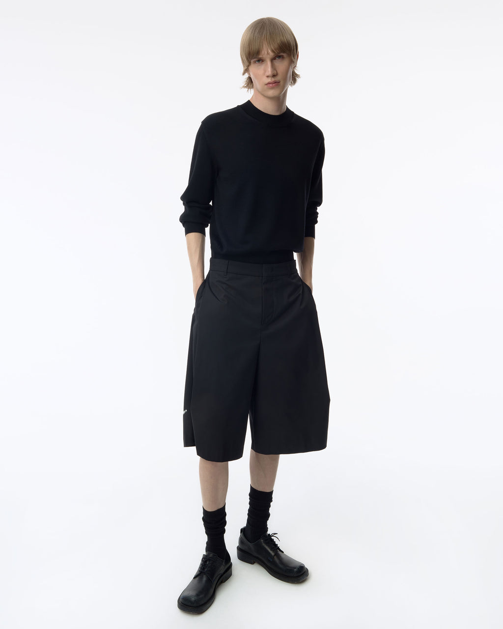 Ader Error - Sig; BK Tag shorts 01 (Noir) product image 13 | TRAB K-Fashion Australia