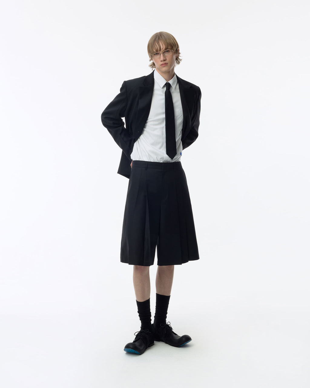 Ader Error - Sig; BK Tag shorts 02 (Noir) product image 9 | TRAB K-Fashion Australia