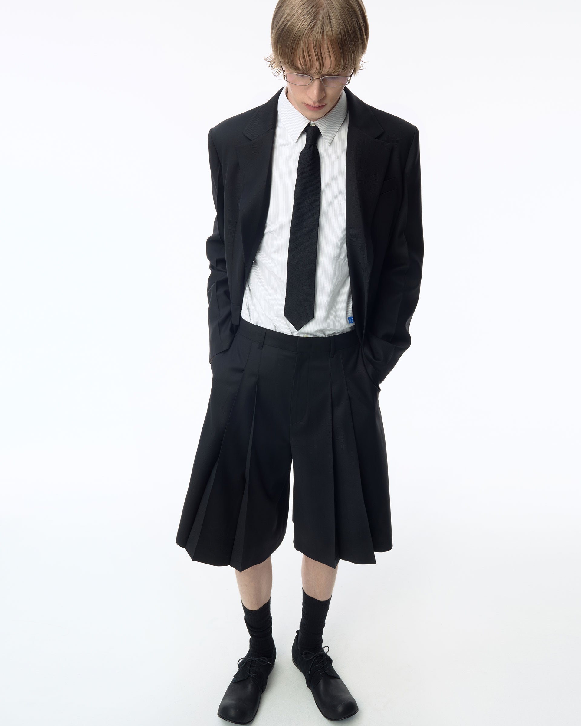 Ader Error - Sig; BK Tag shorts 02 (Noir) product image 11 | TRAB K-Fashion Australia