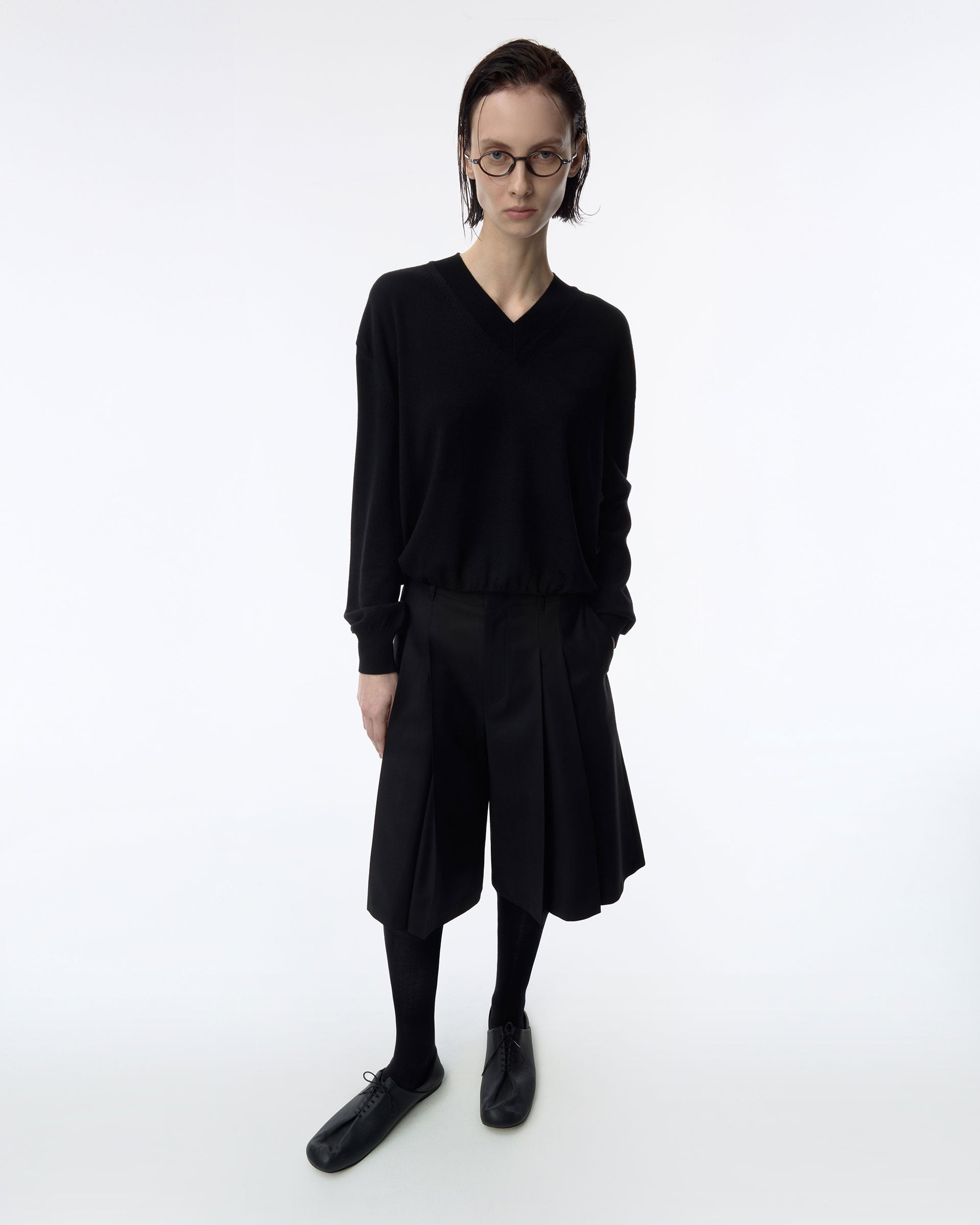 Ader Error - Sig; BK Tag shorts 02 (Noir) product image 4 | TRAB K-Fashion Australia