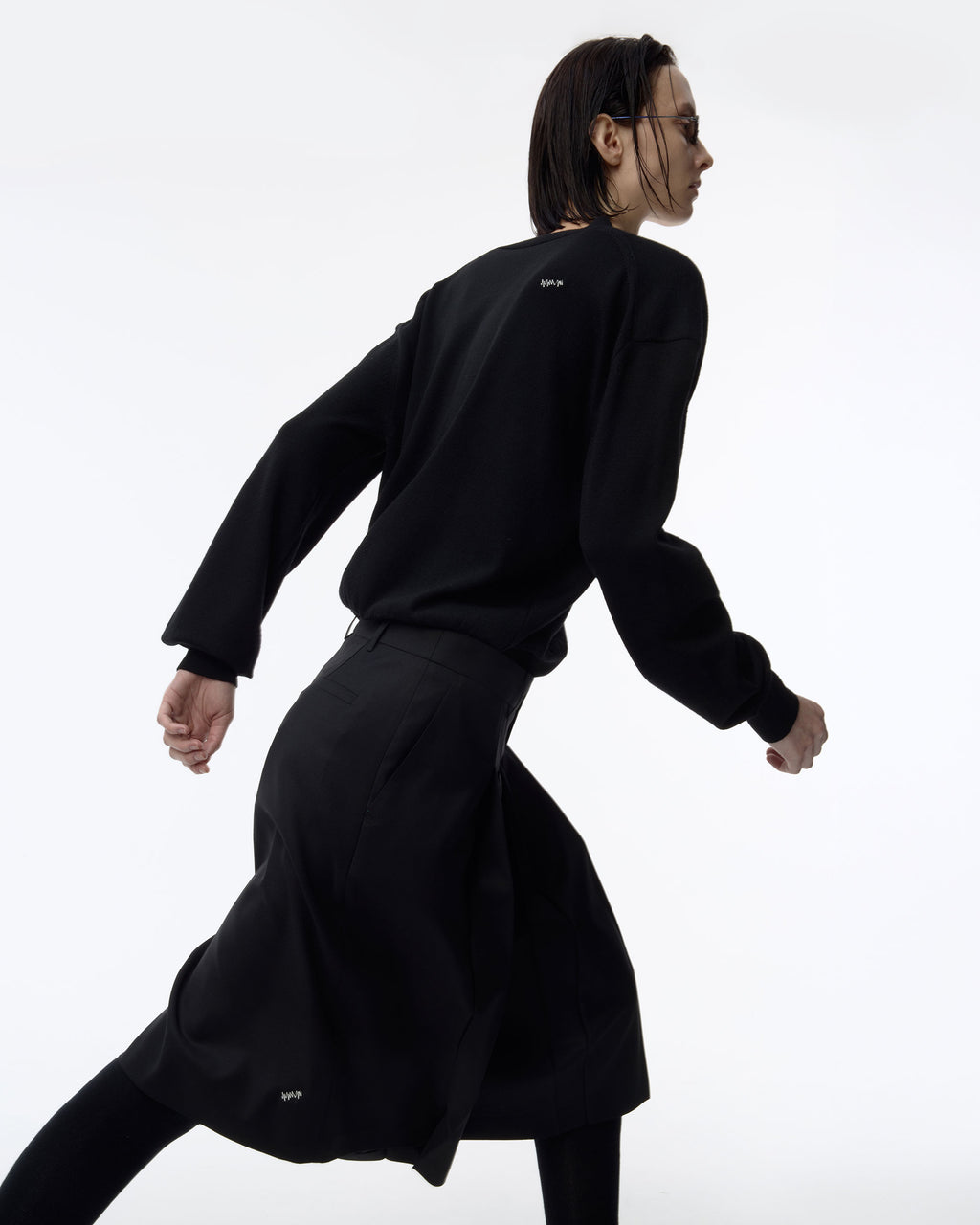 Ader Error - Sig; BK Tag shorts 02 (Noir) product image 6 | TRAB K-Fashion Australia